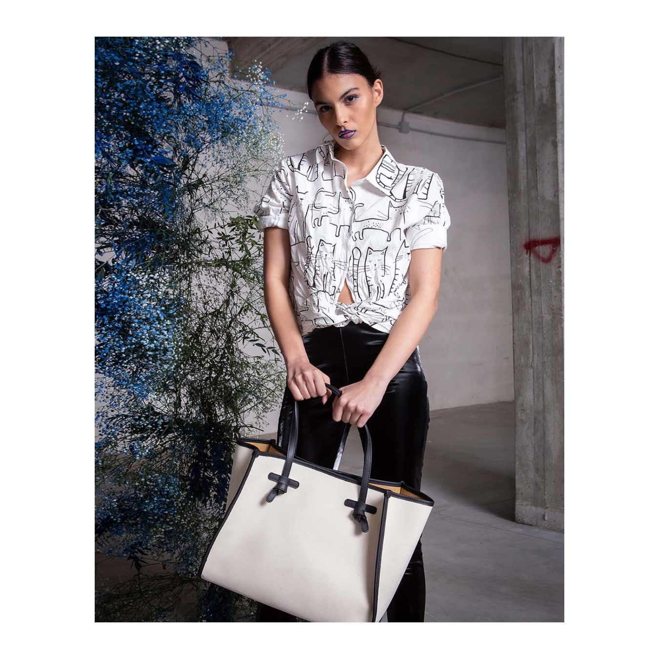 marcella in canvas bianco
