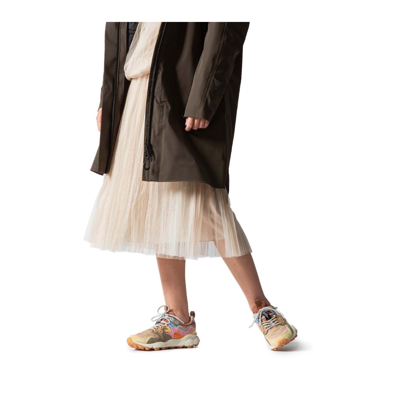 sneakers YAMANO con inserti rosa cipria INDOSSATE