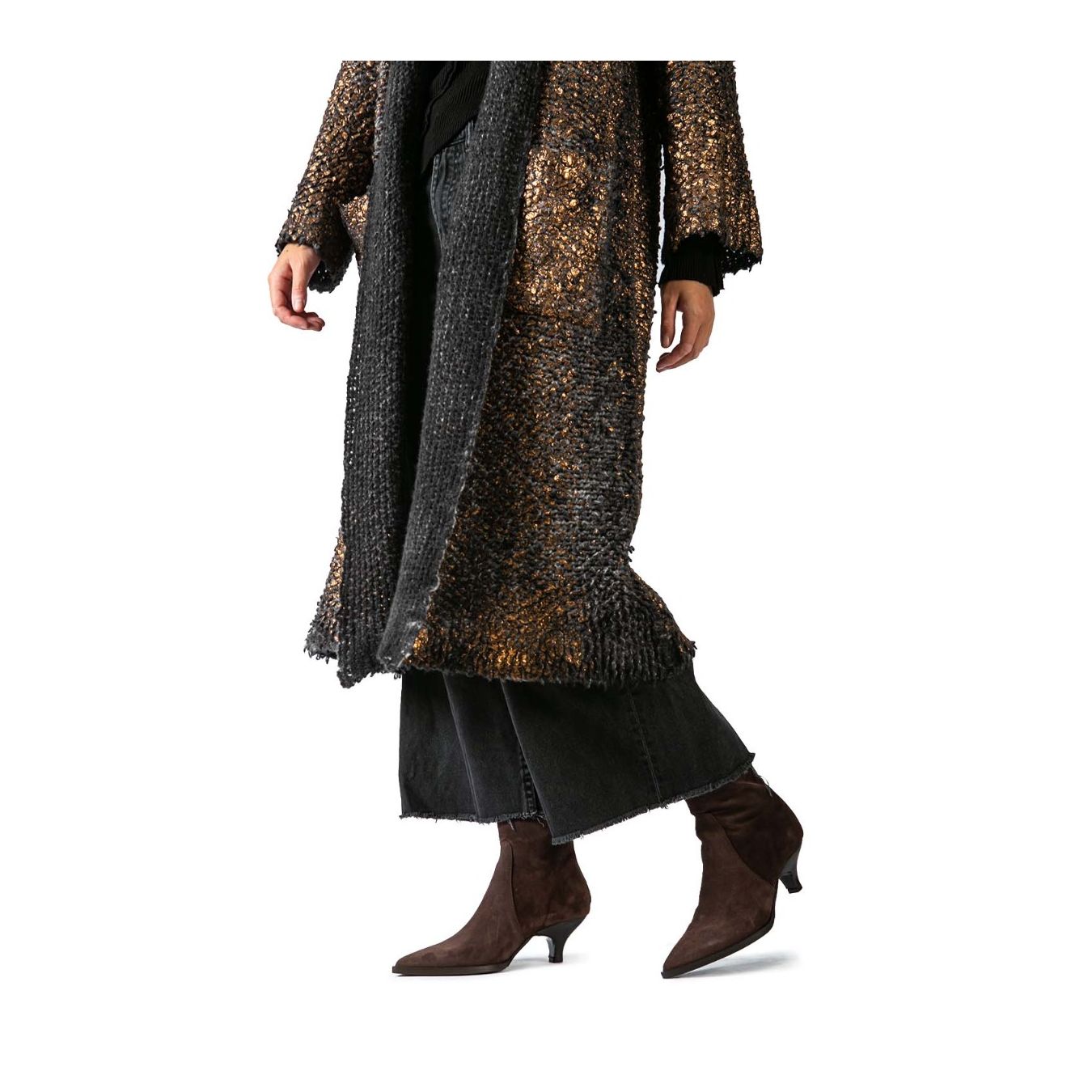 tronchetti con tacco a rocchetto indossati