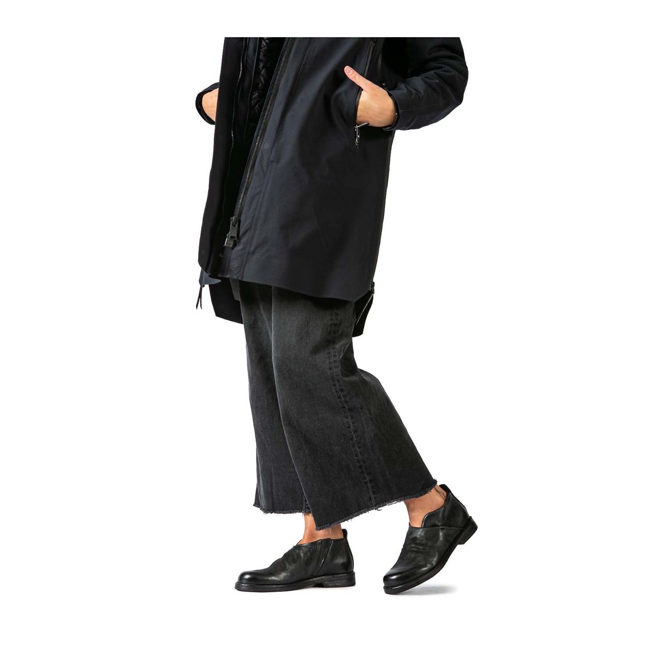 slipon in pelle nera 