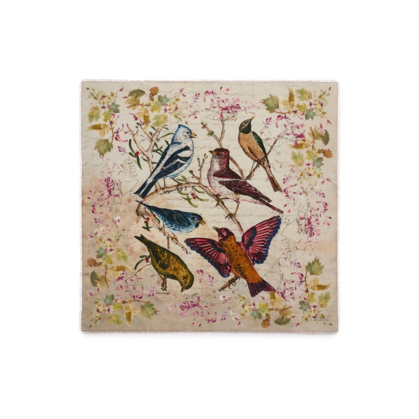 stola floreale in cotone