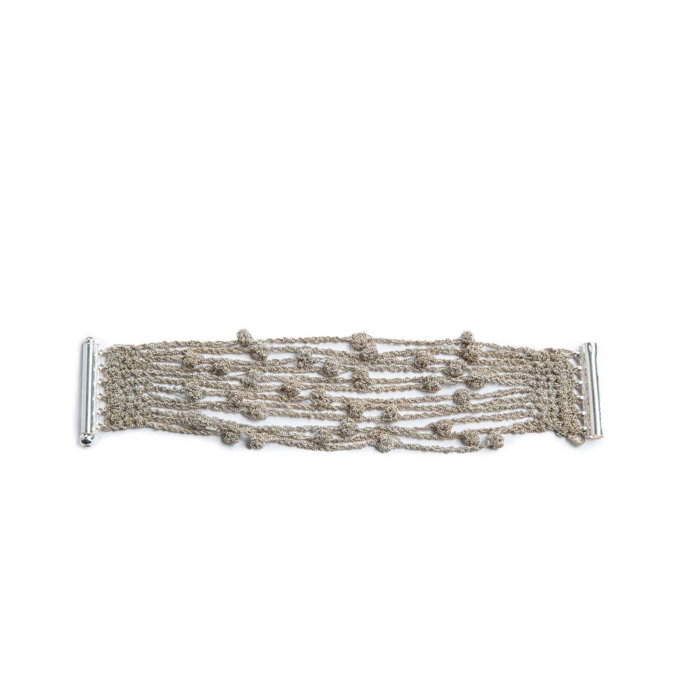 bracciale FILO SPINATO alto in argento 925  aperto