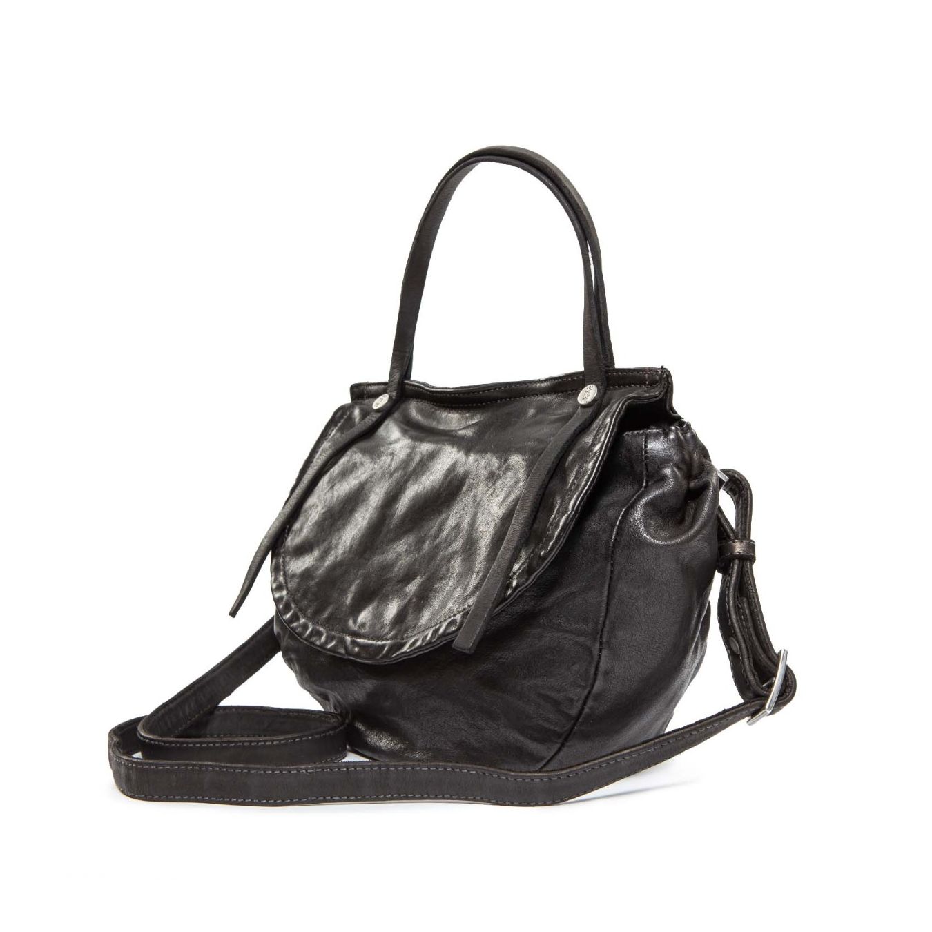 cartella ALBINA in pelle nera 101 meme borsa donna
