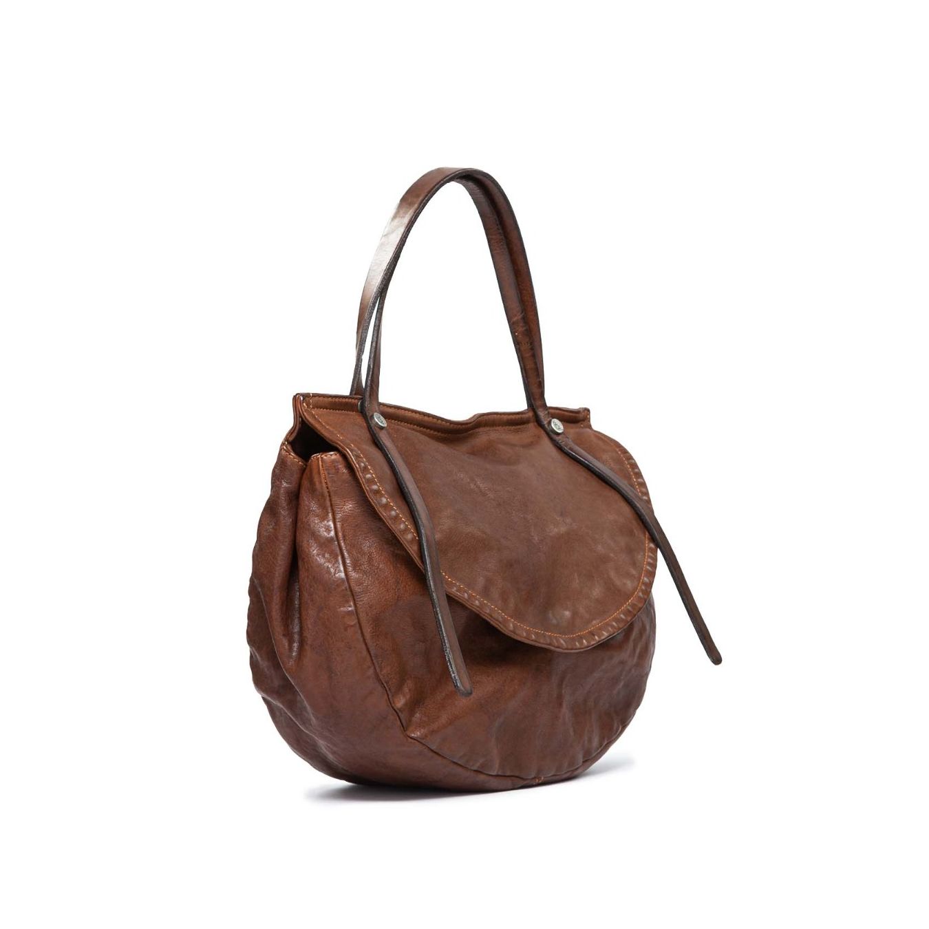 101 meme borsa in pelle castagna