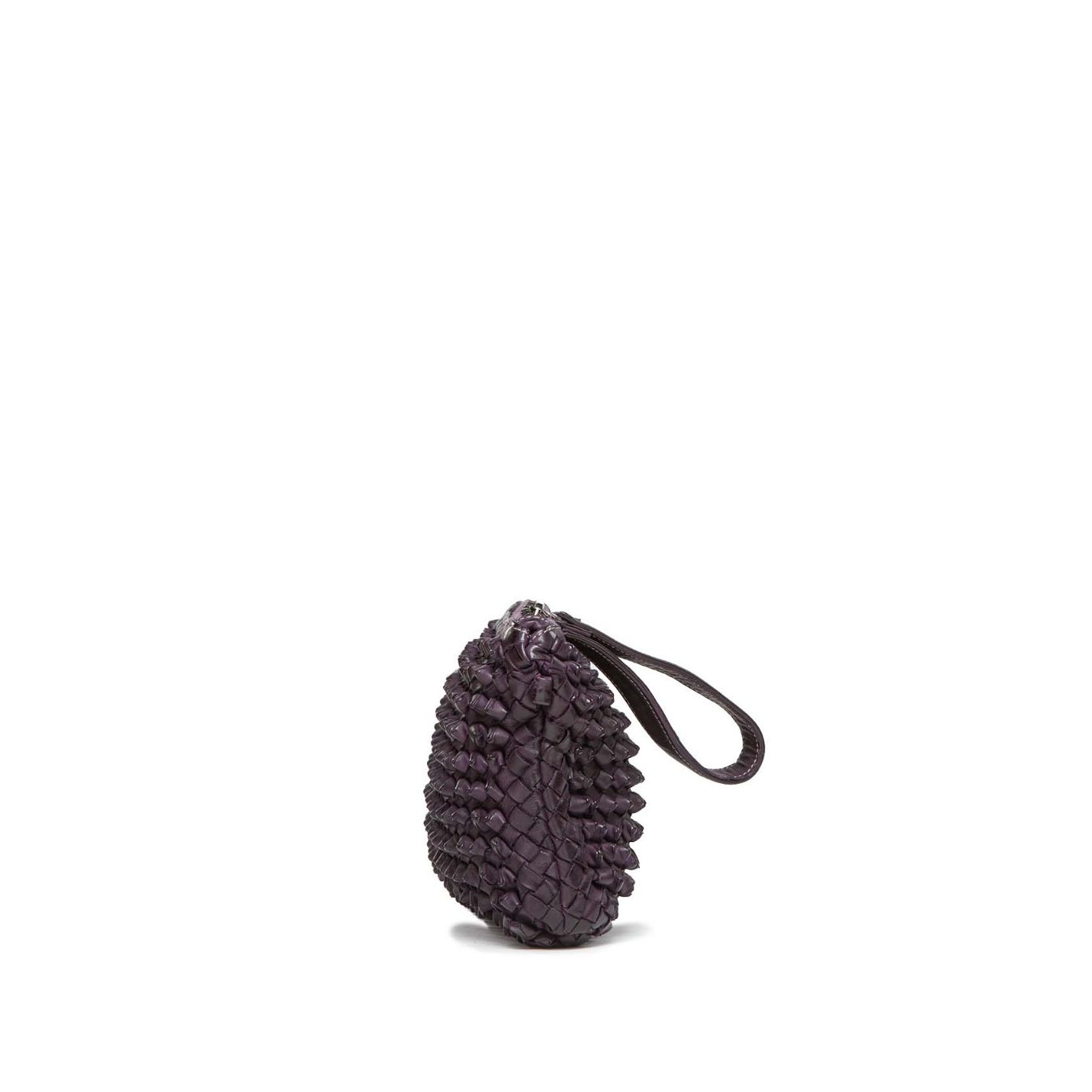 101 meme clutch DILETTA nodi in pelle ametista profilo