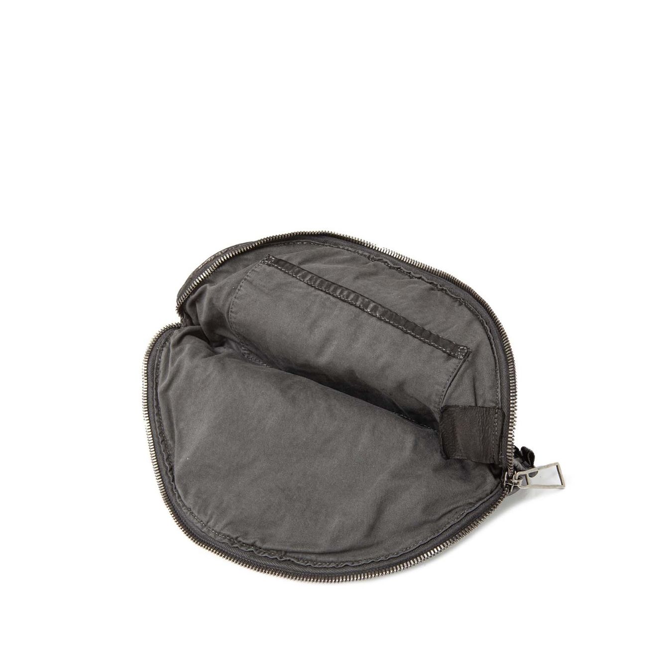 101 meme clutch LORETTA in pelle nera interno