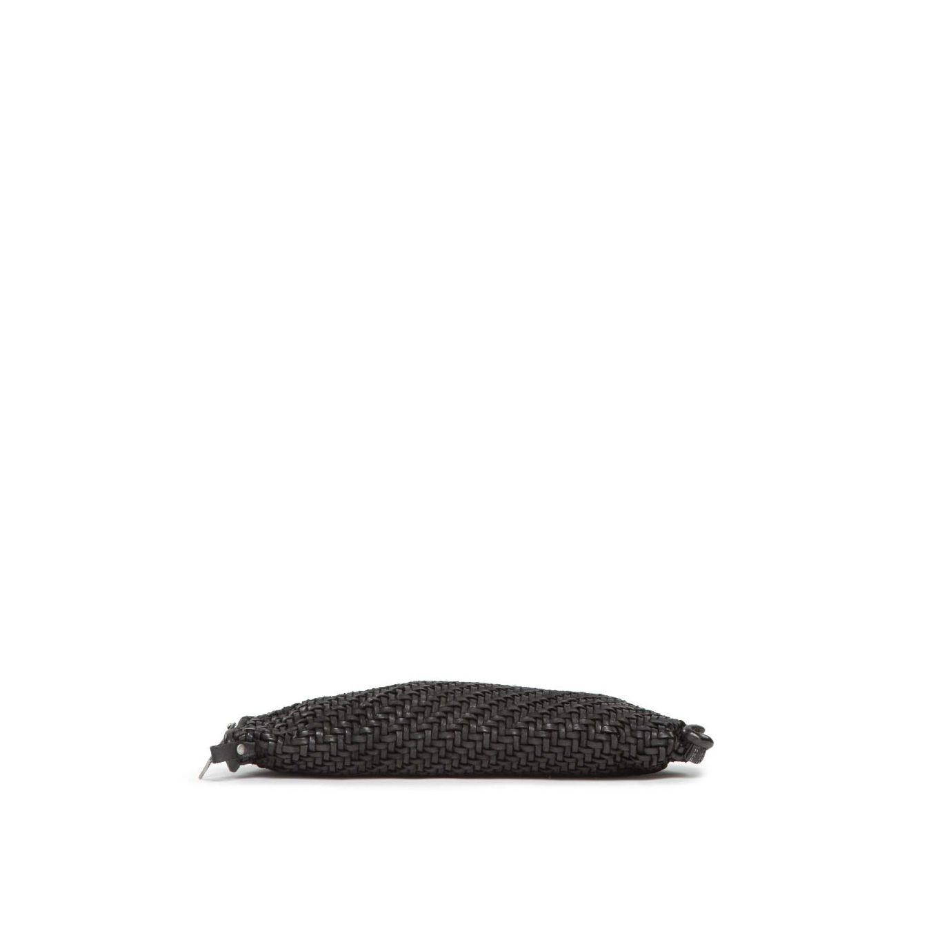 101 meme clutch LORETTA in pelle nera sotto