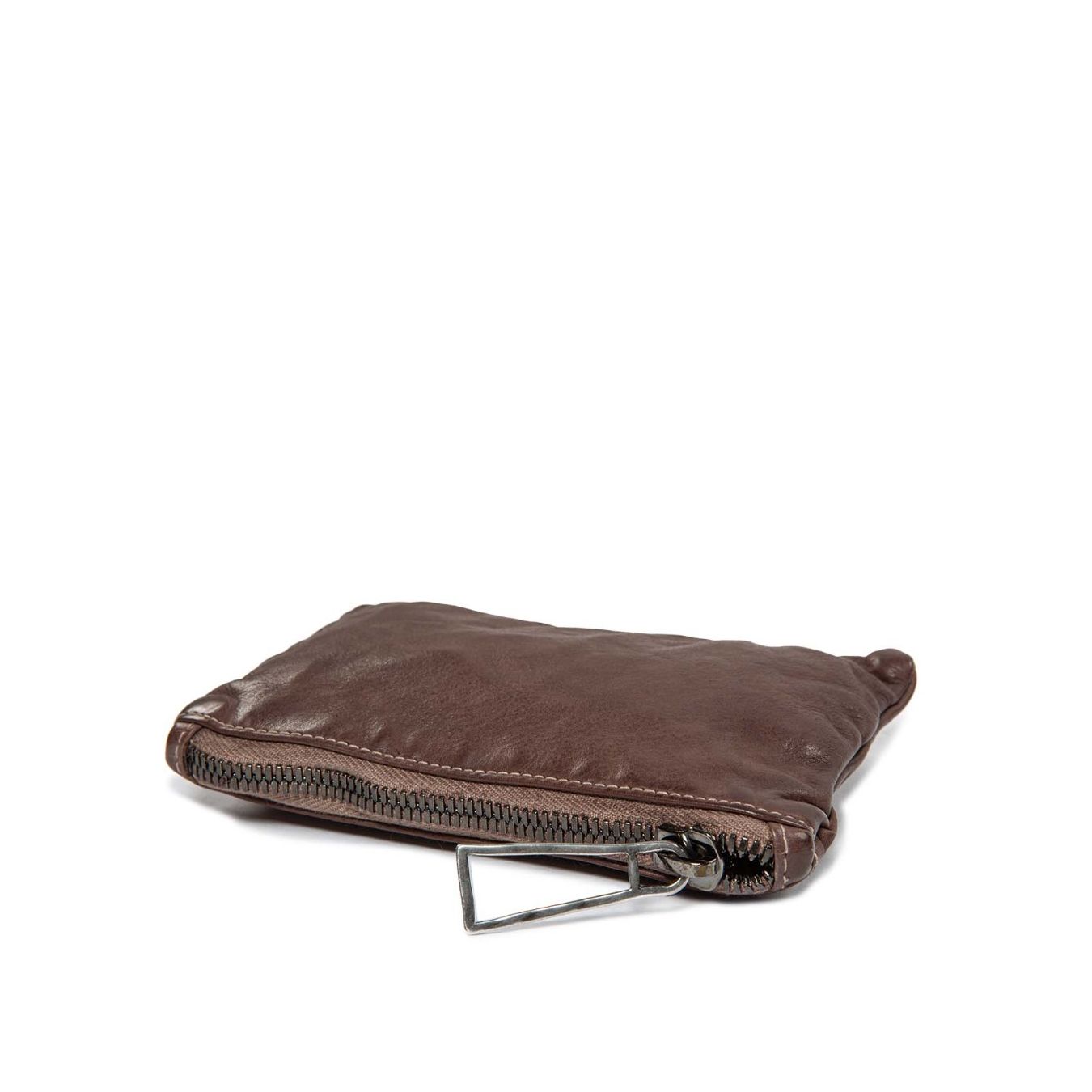 101 meme clutch ATHENA in pelle dark taupe sopra