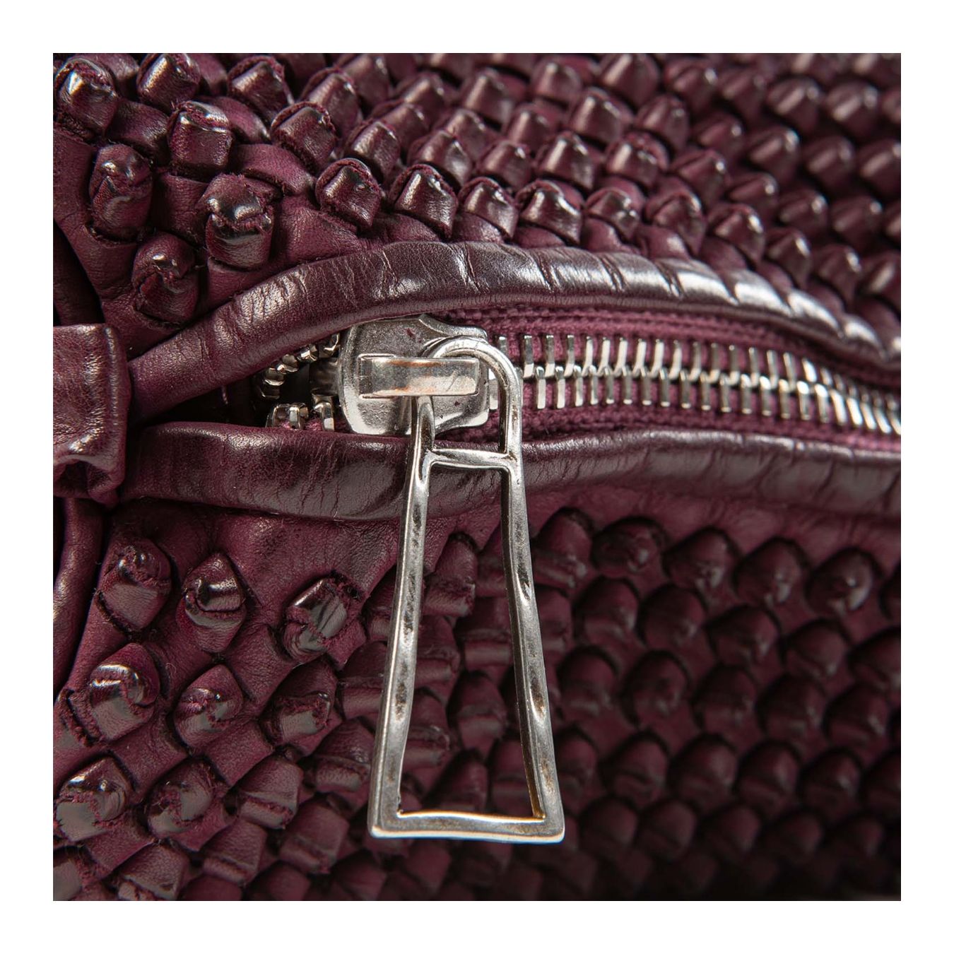 clutch CANDY nodi bordeaux zip