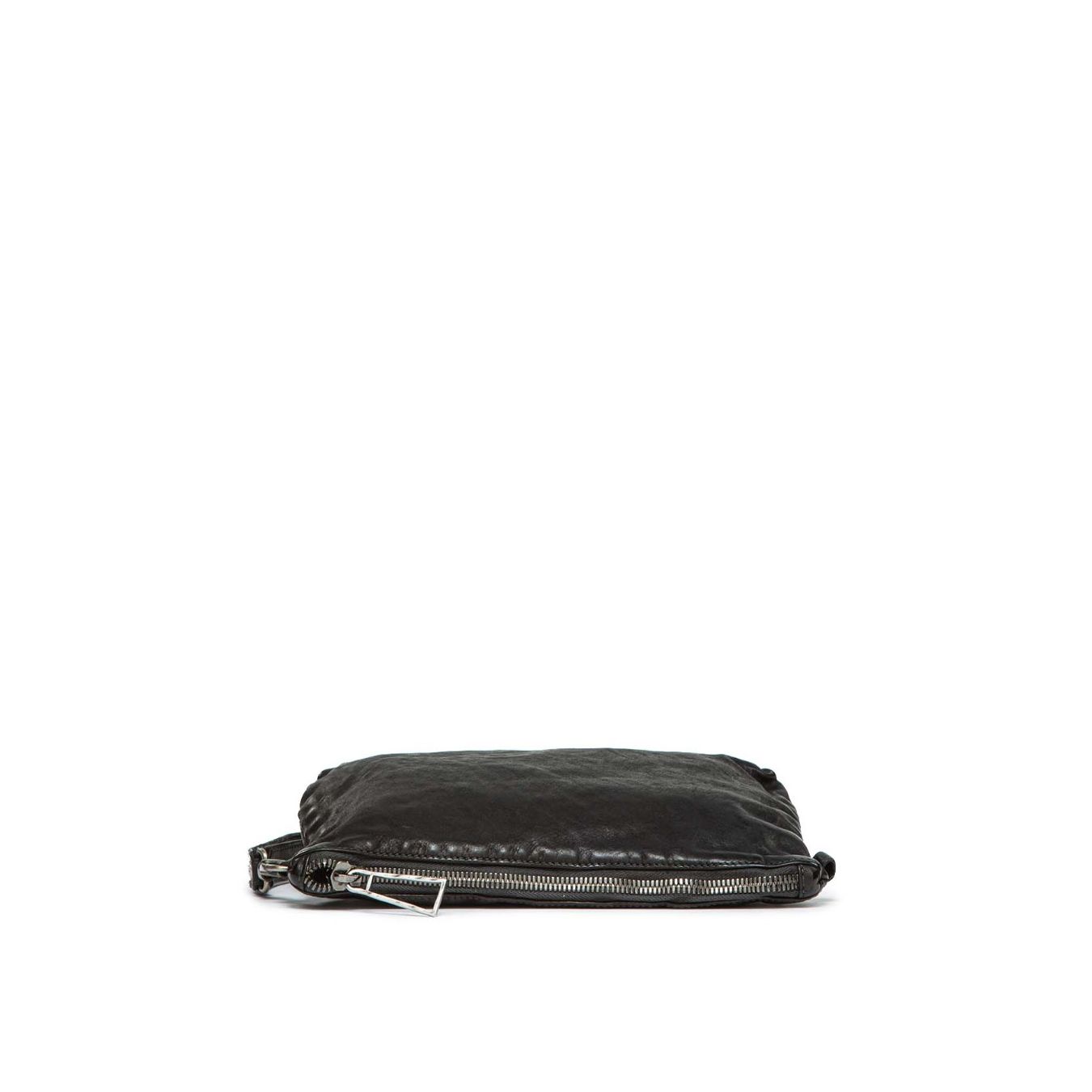 101 meme clutch DILETTA FLAT in pelle nera  sopra