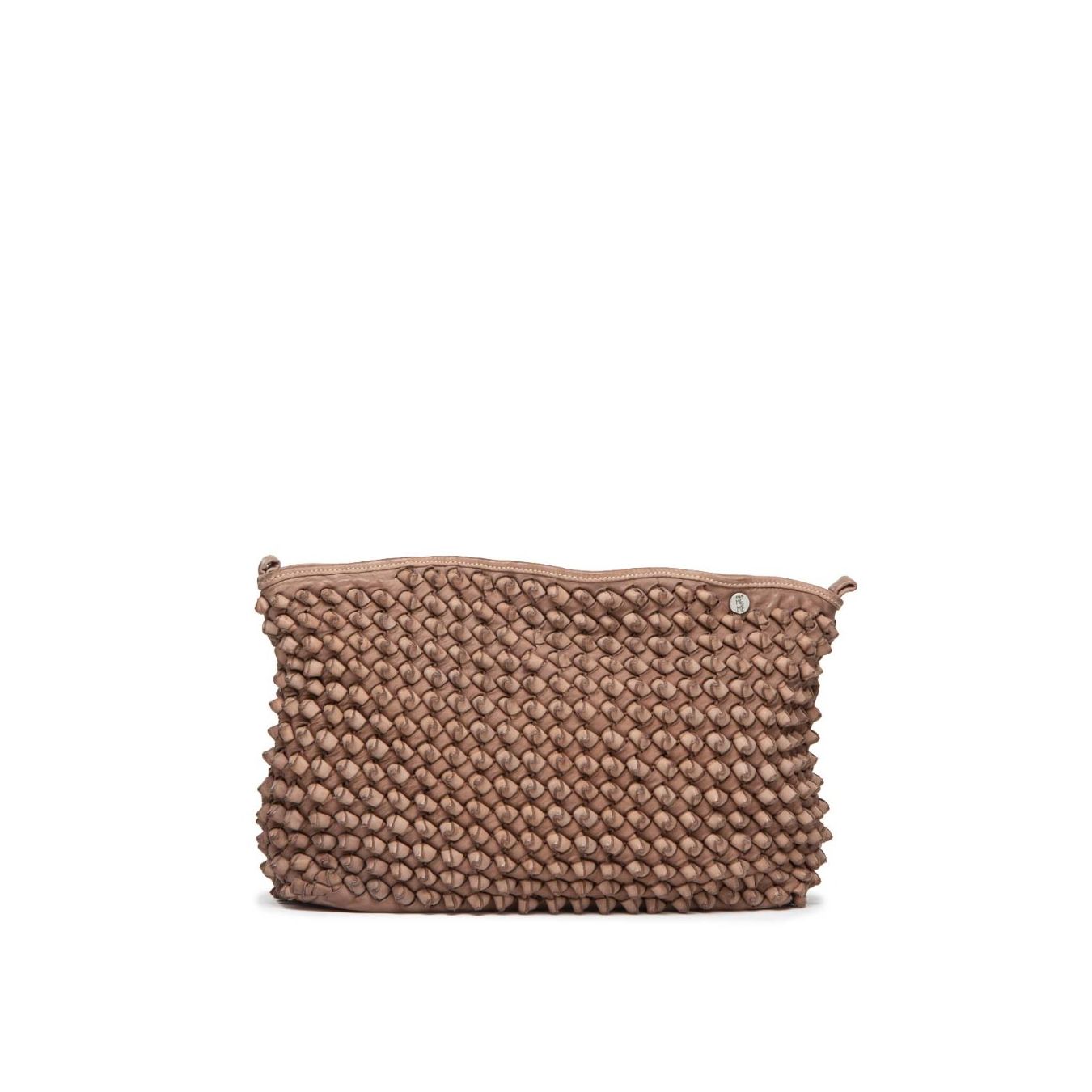 clutch DILETTA NODI in pelle nude 