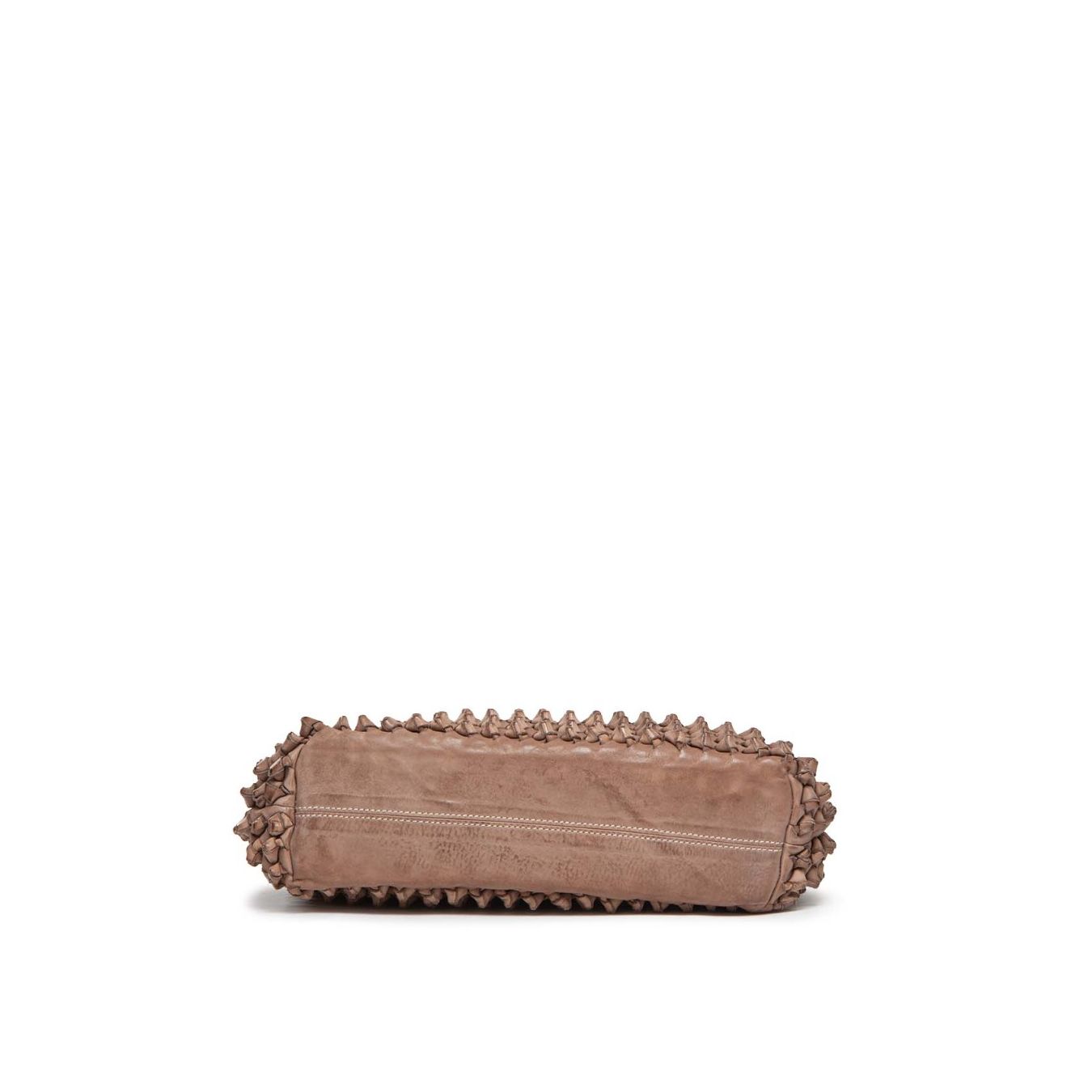 clutch DILETTA NODI in pelle nude sotto