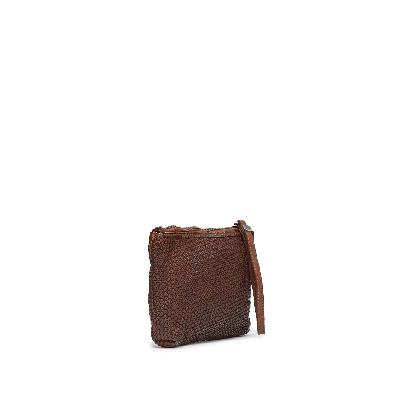 101 meme clutch MINI GEA in pelle castagna marrone
