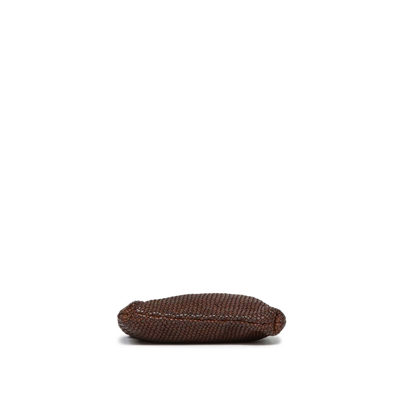 101 meme clutch MINI GEA in pelle castagna sotto