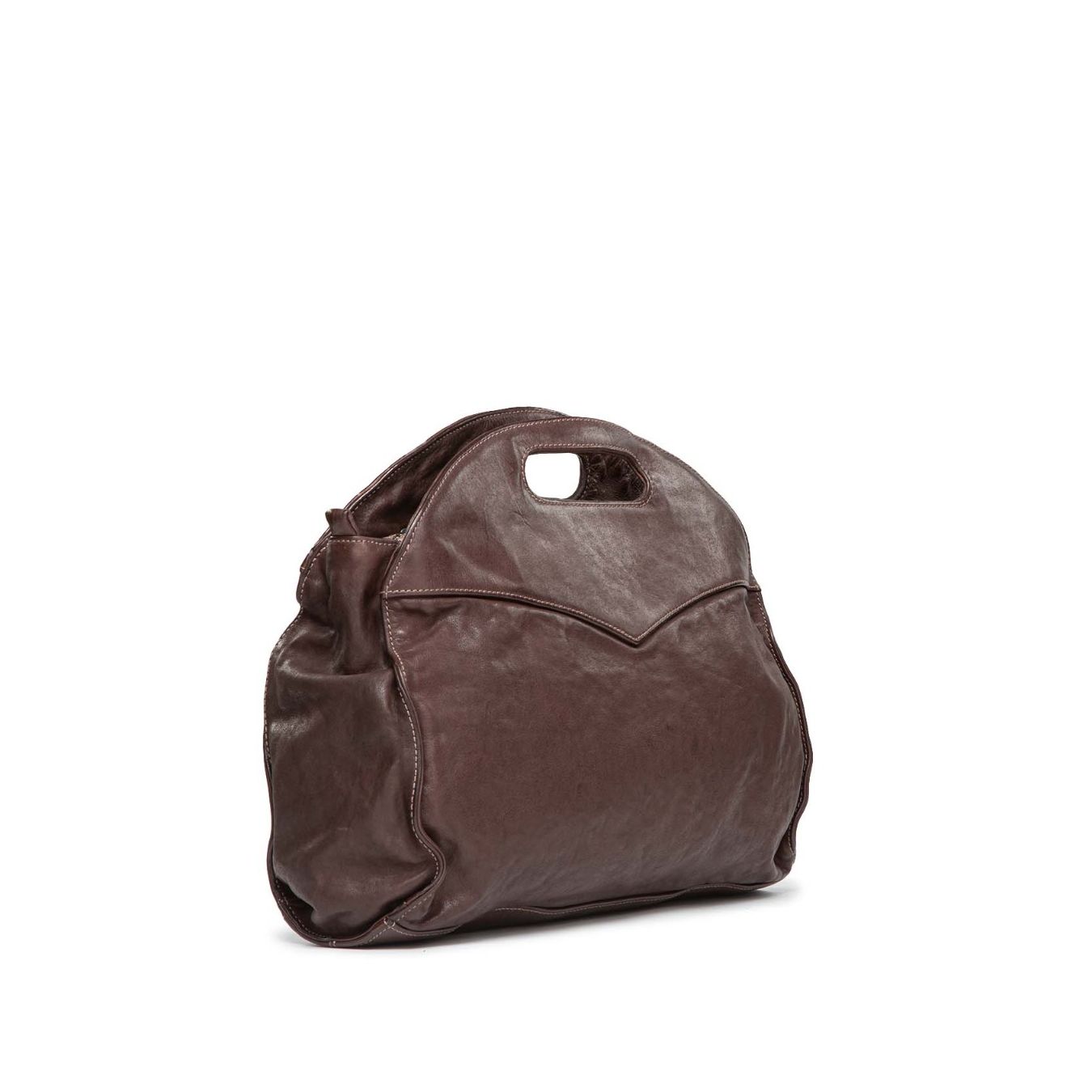 101 meme shopper GISELLA in pelle taupe 