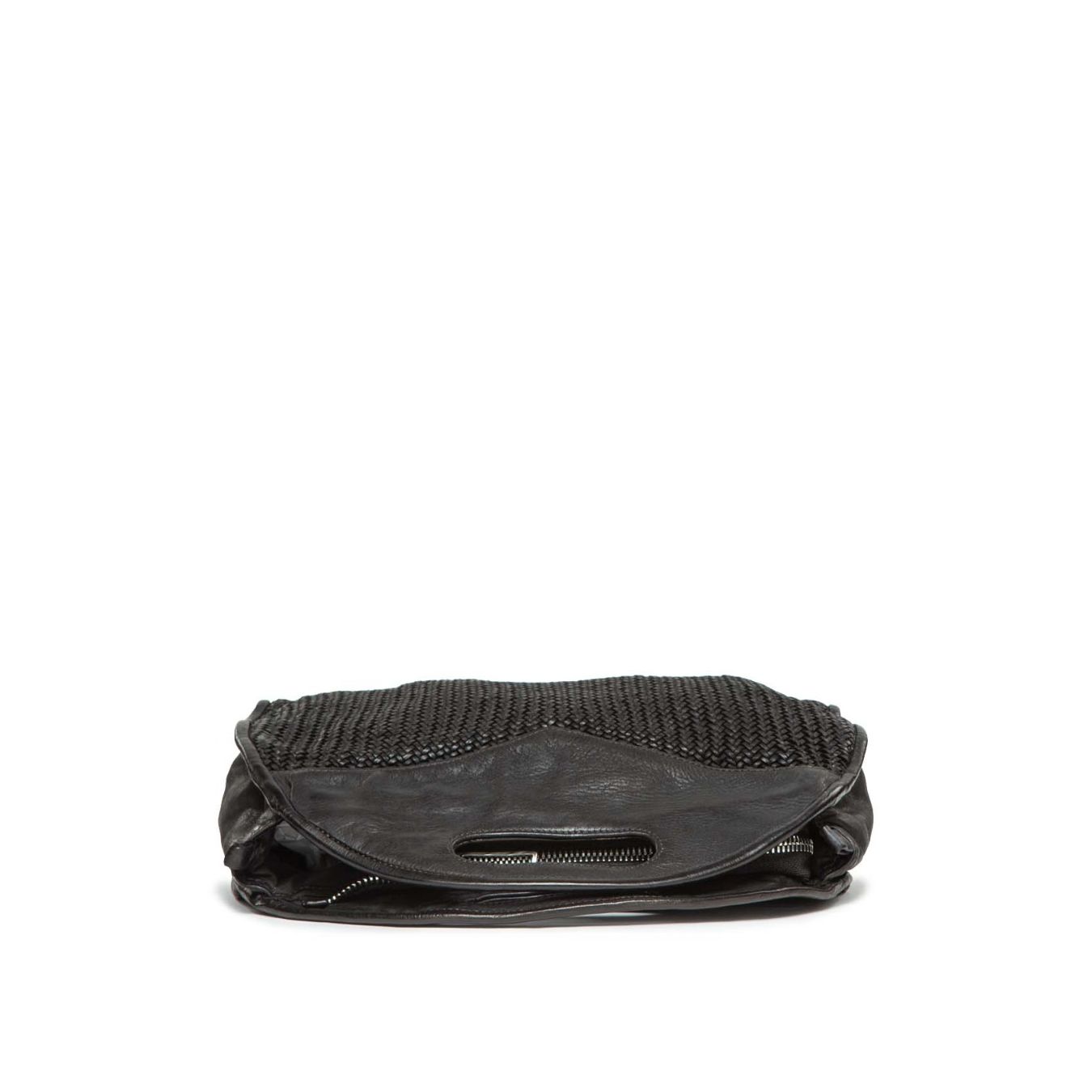 101 meme shopper GISELLA MESH in pelle nera sopra