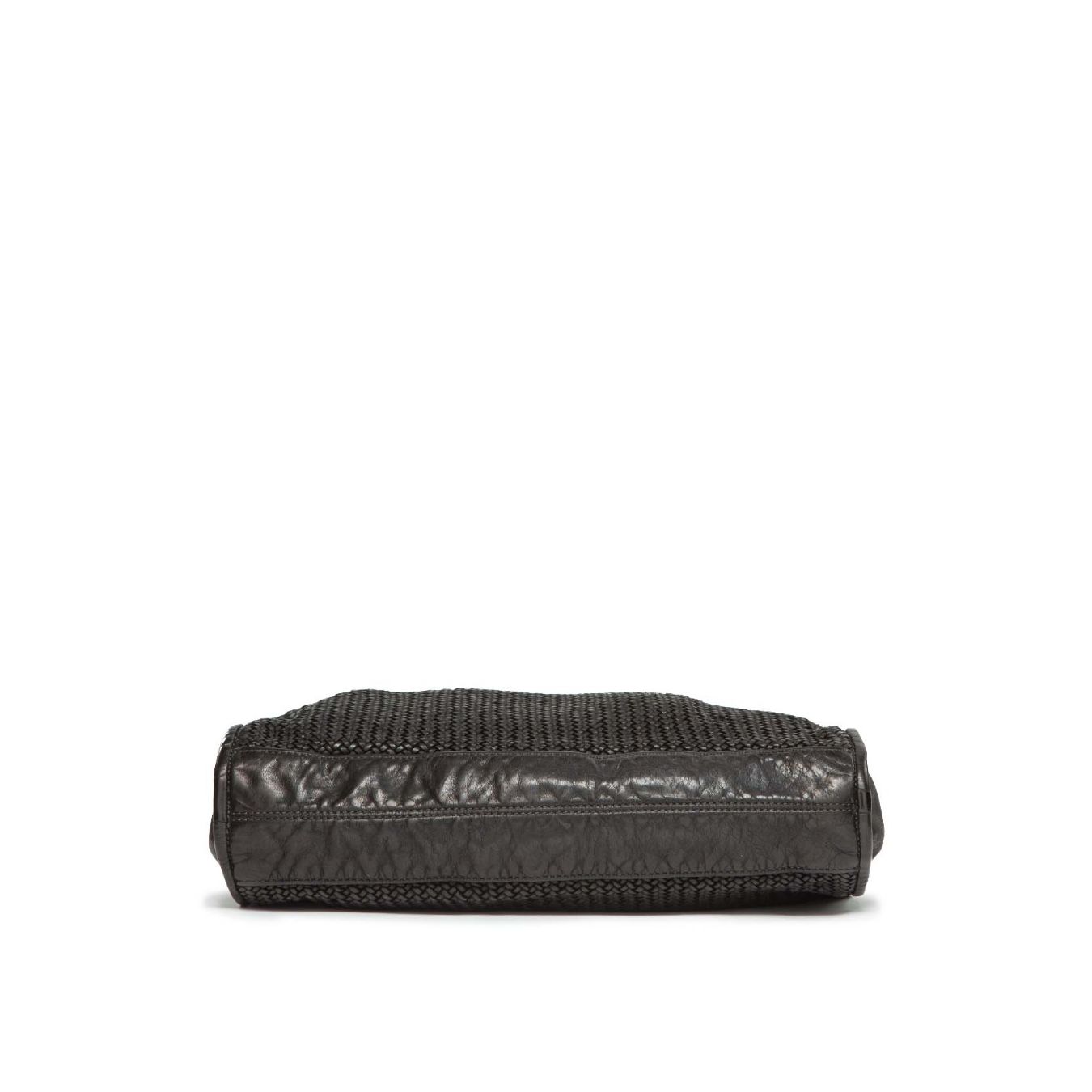 101 meme shopper GISELLA MESH in pelle nera sotto