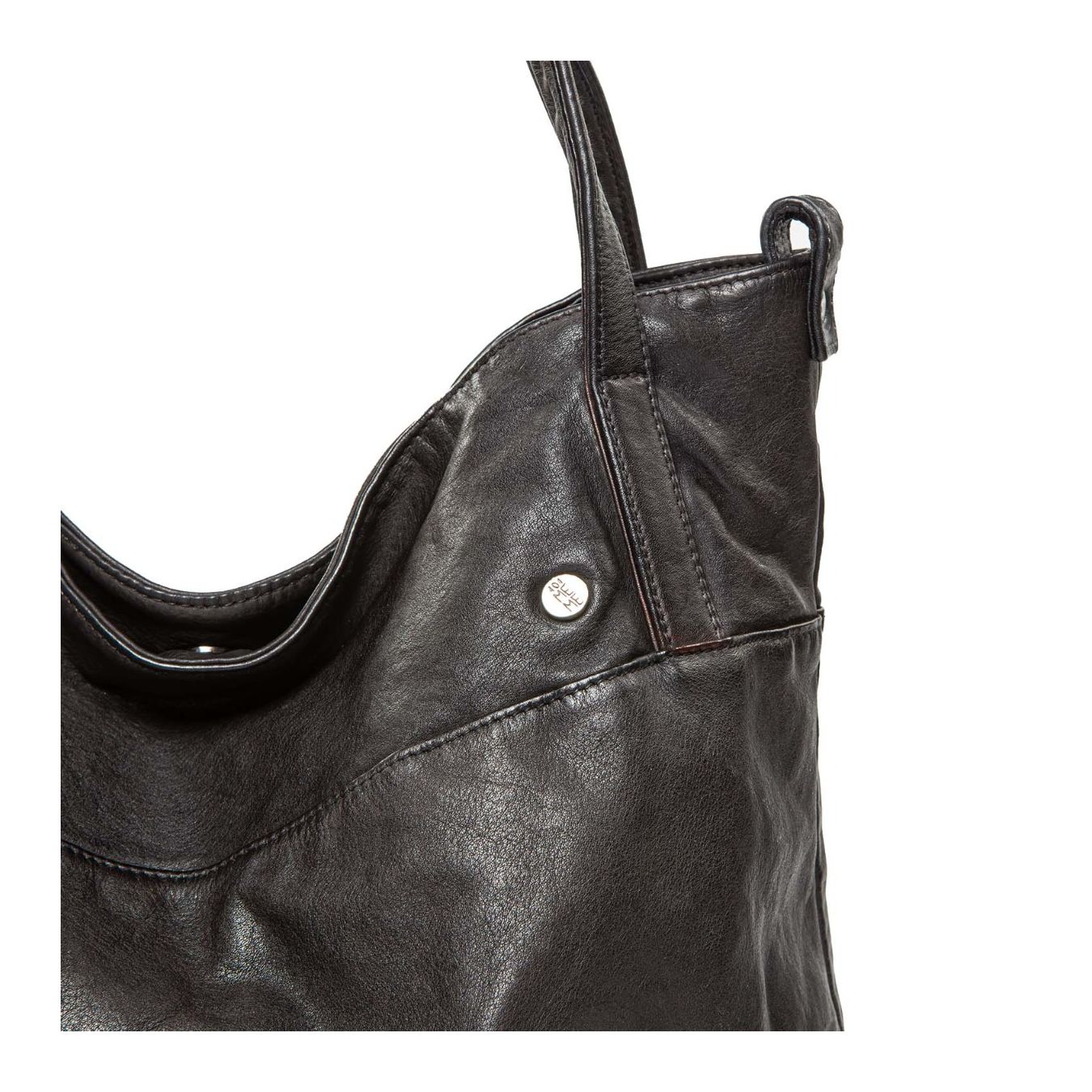 101 meme shopper MIRIAM in pelle nera marchio