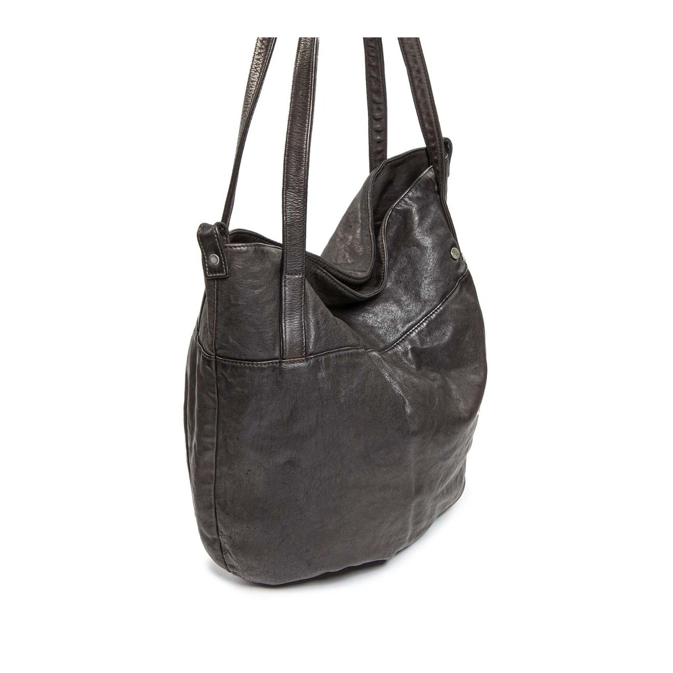 101 meme shopper MIRIAM in pelle nera  manici