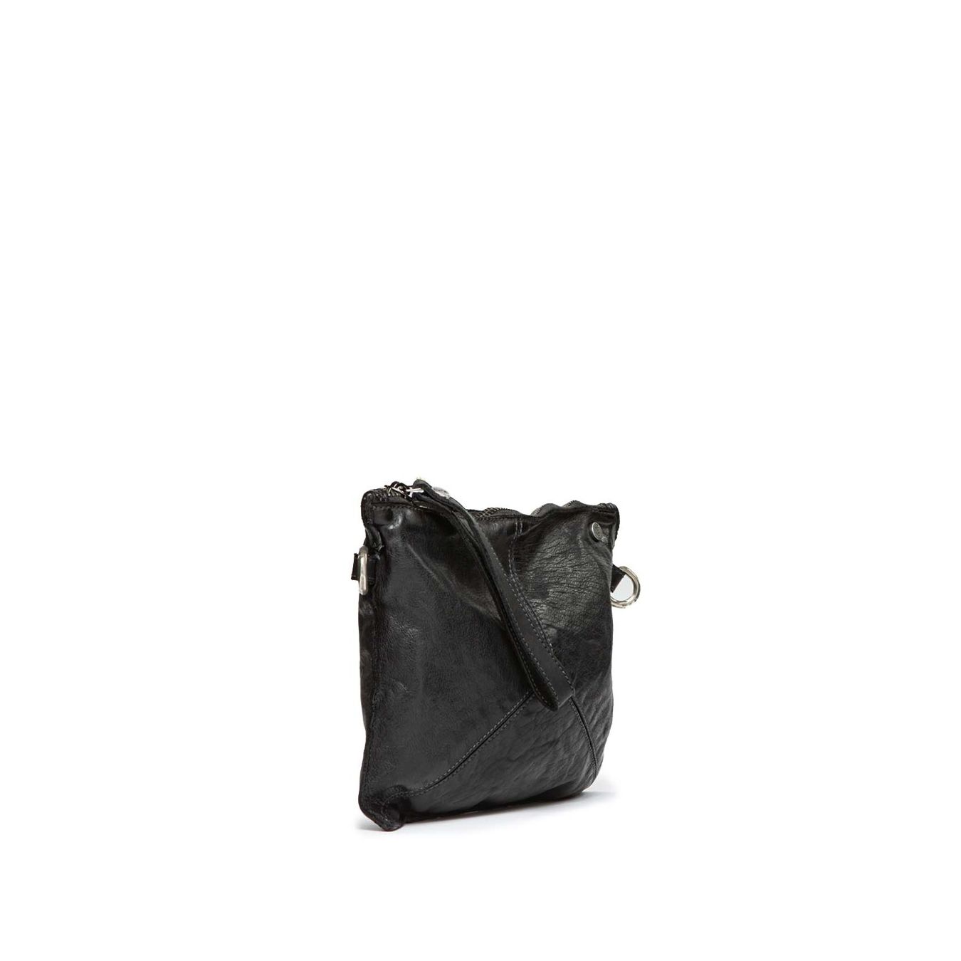 tracolla TRILLY in pelle nera  101 meme