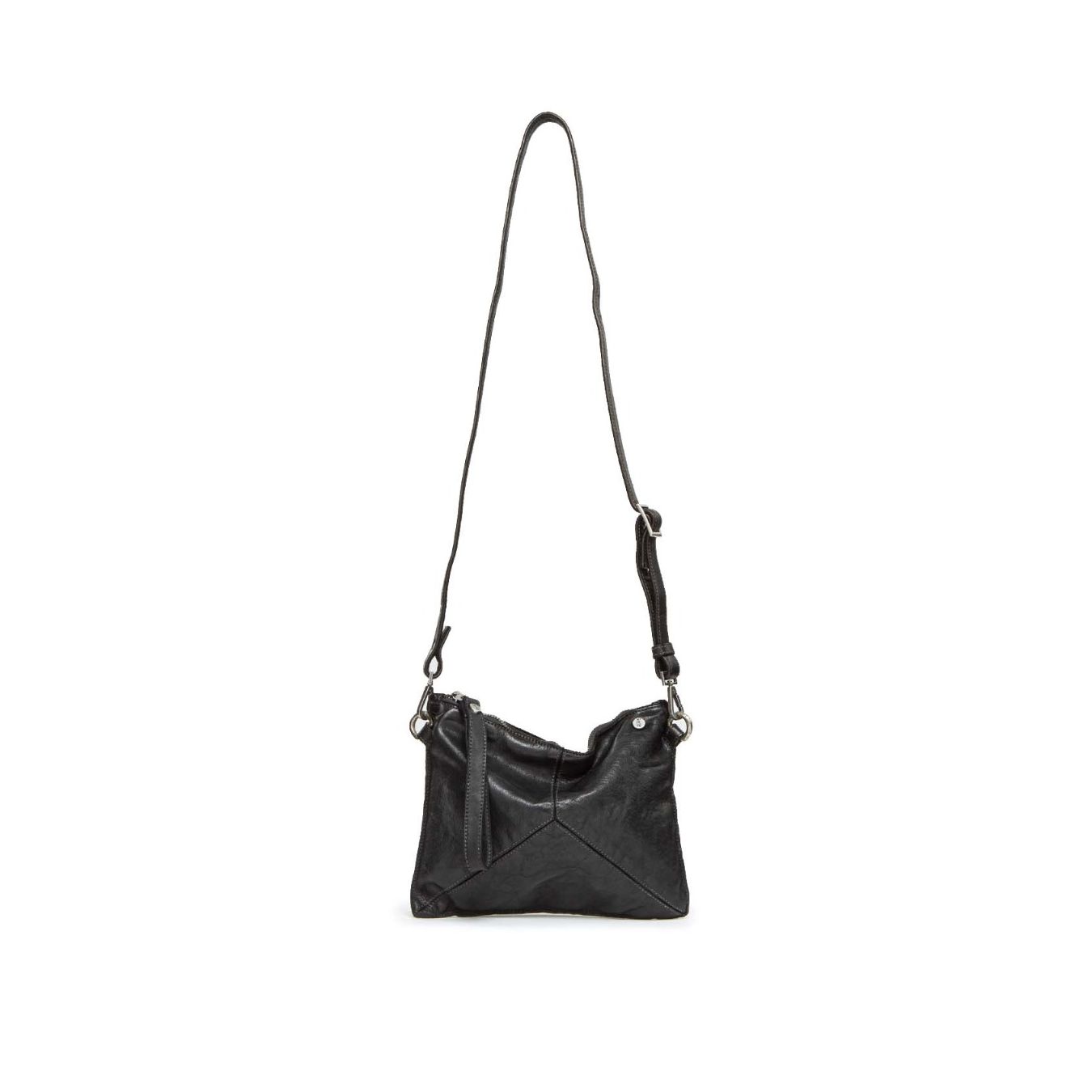 tracolla TRILLY in pelle nera  con tracolla