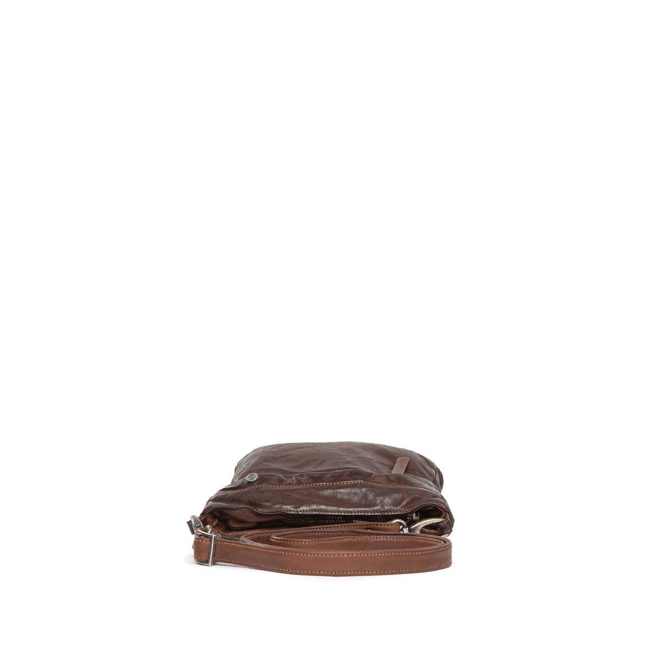 tracolla ZENO in pelle castagna 101 meme zip