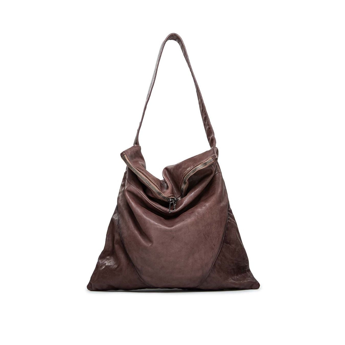 shopper violante marrone