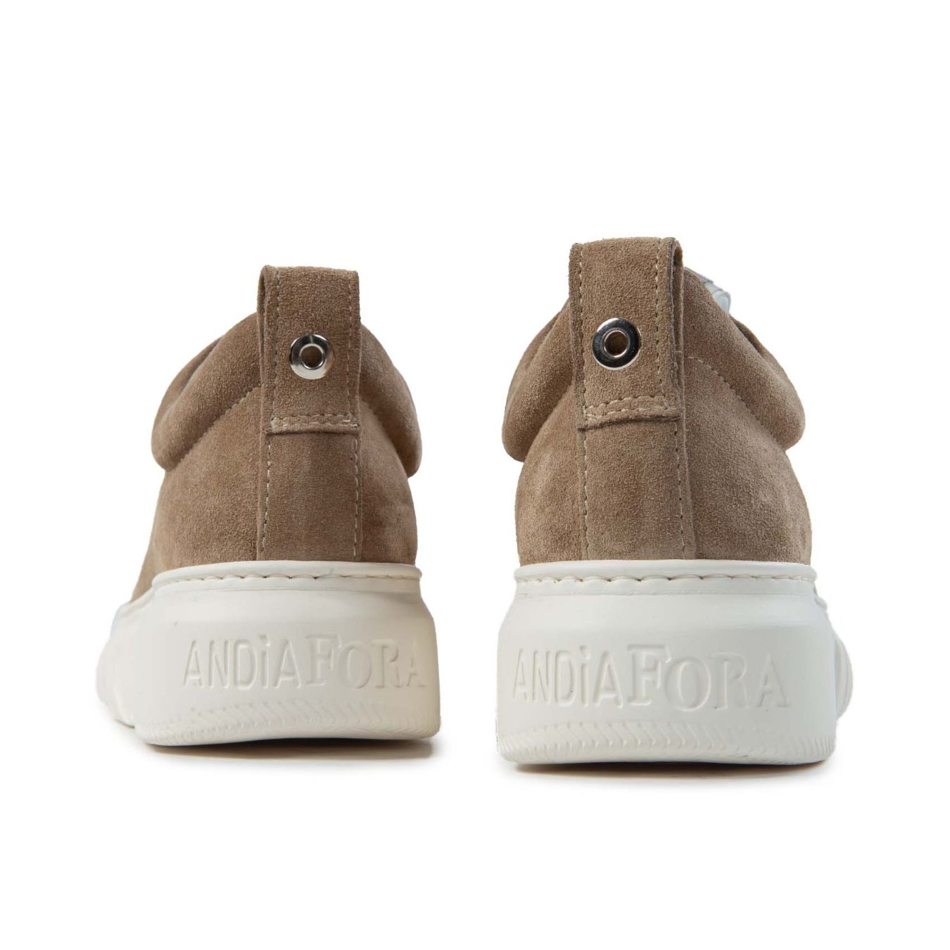 andia fora sneakers LIBI in suede camel dietro