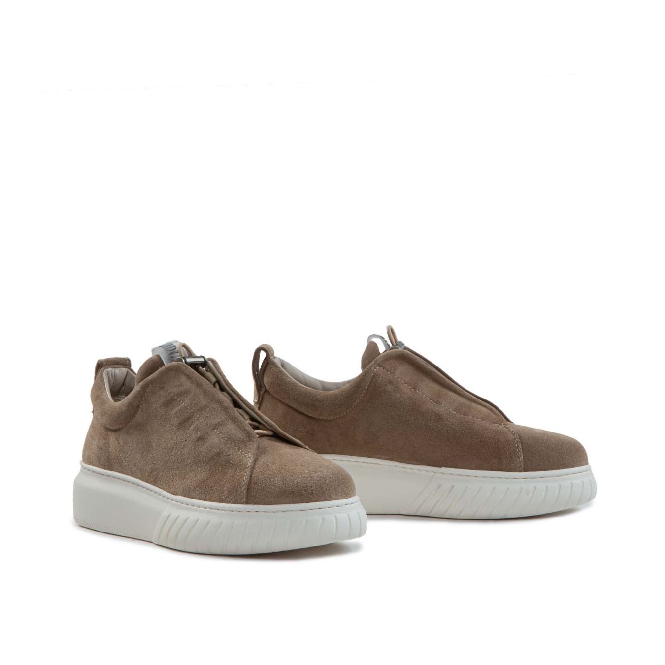 andia fora sneakers LIBI in suede camel lato