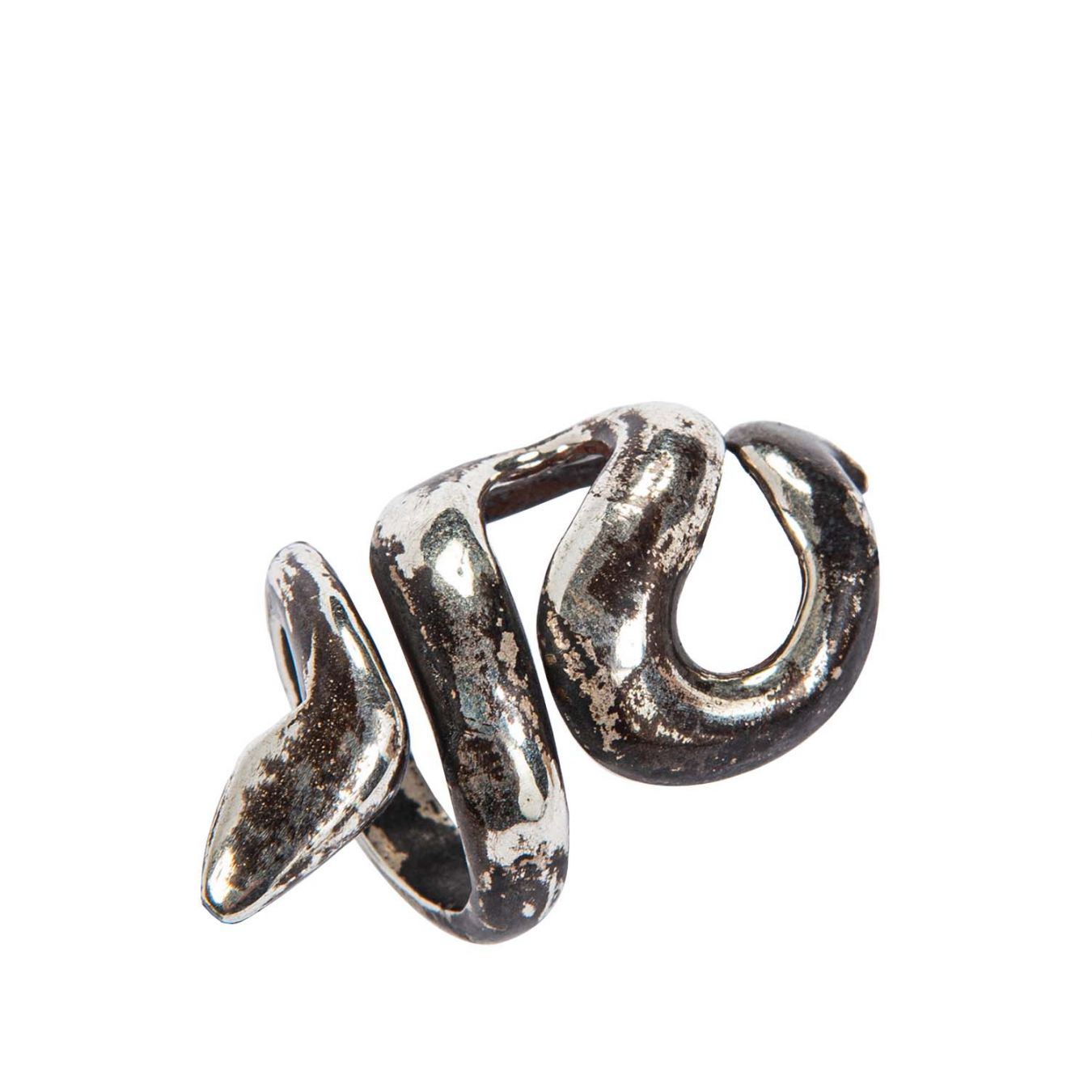anello uma serpente in argento