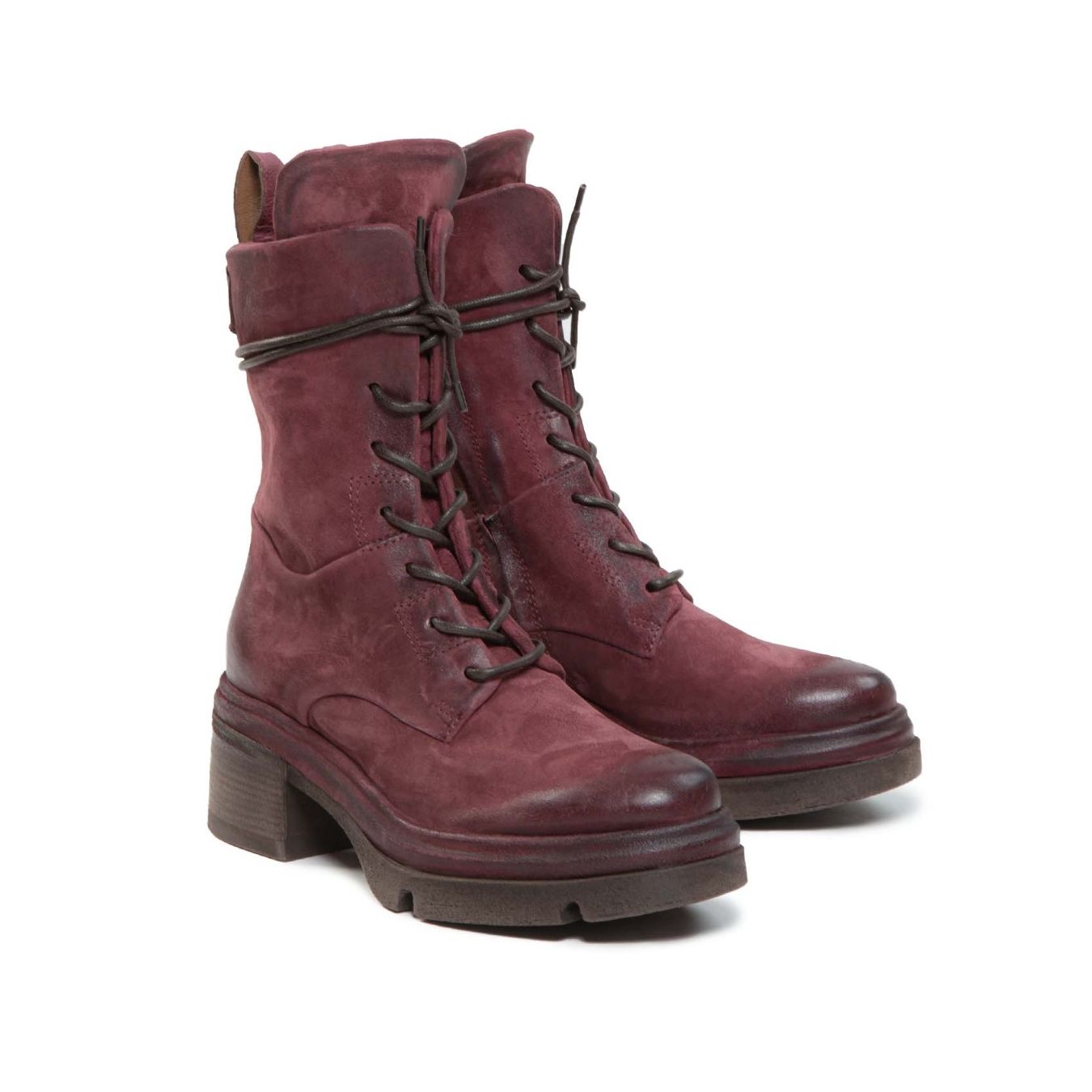 as98 anfibi EASY in camoscio madera  lato