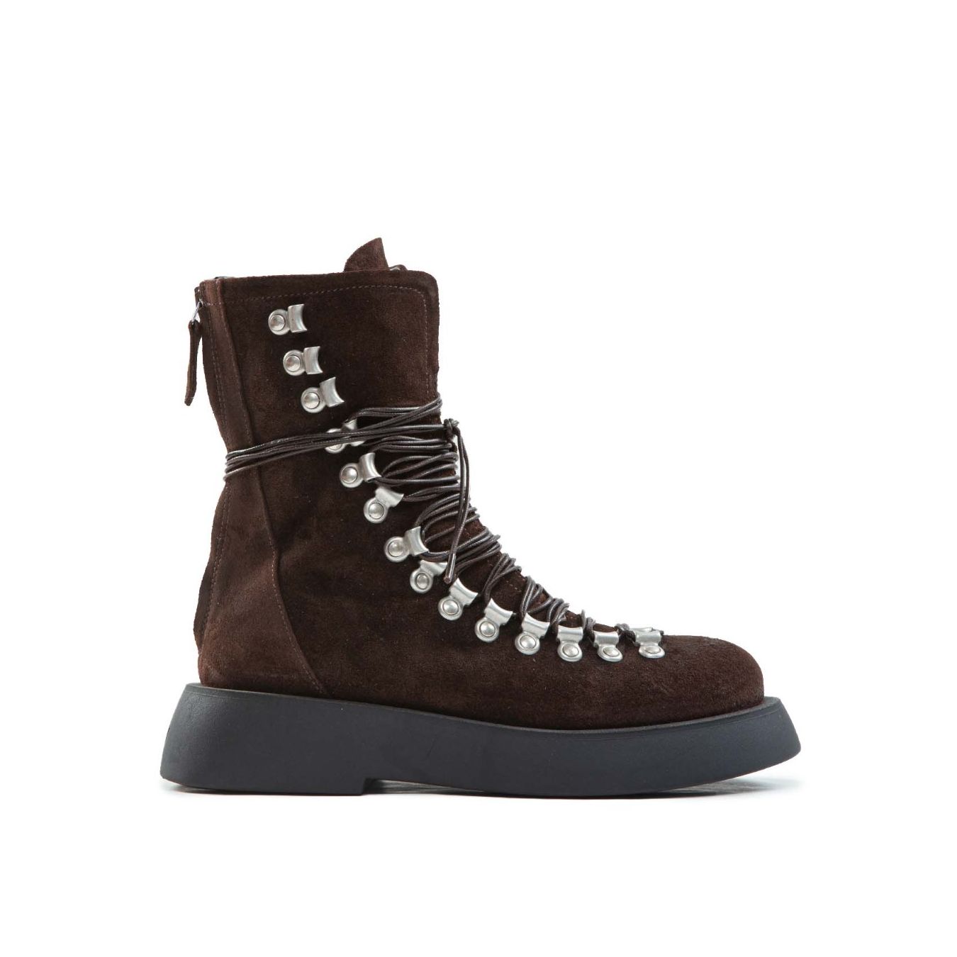 anfibi pedula in camoscio marrone 