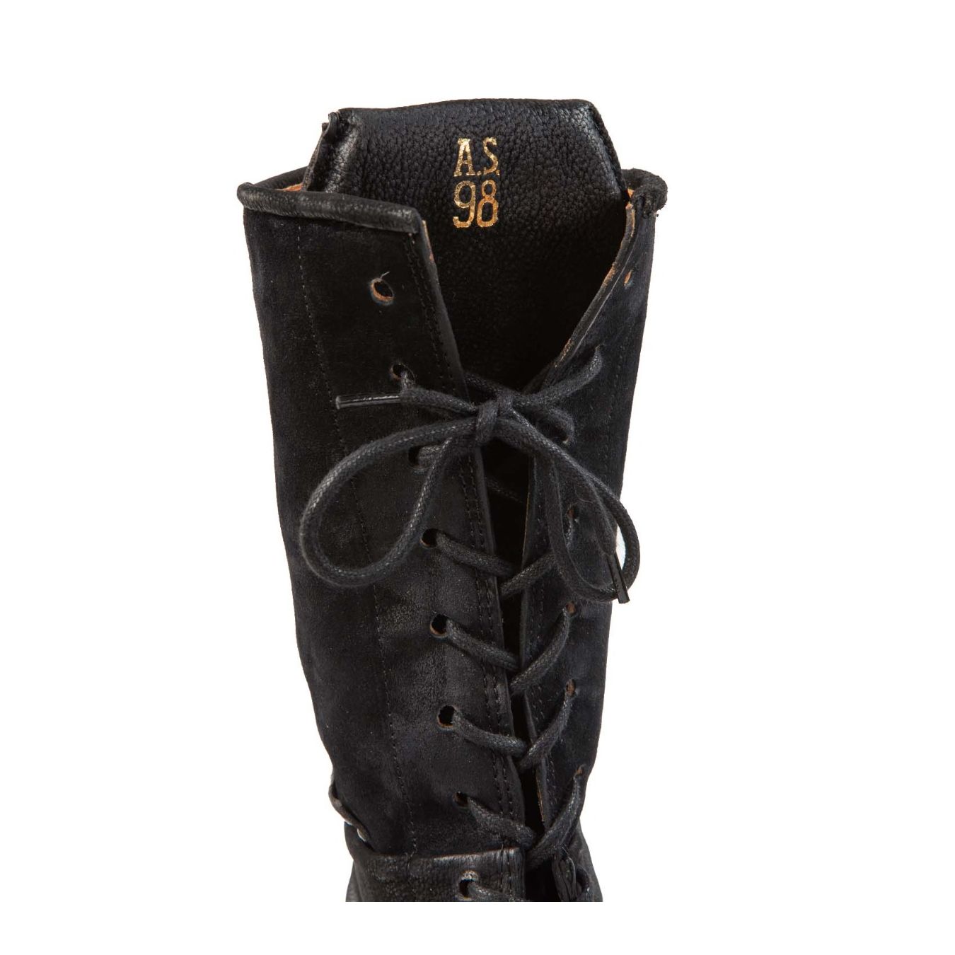 anfibi 3/4 DIBLA in pelle nera marca