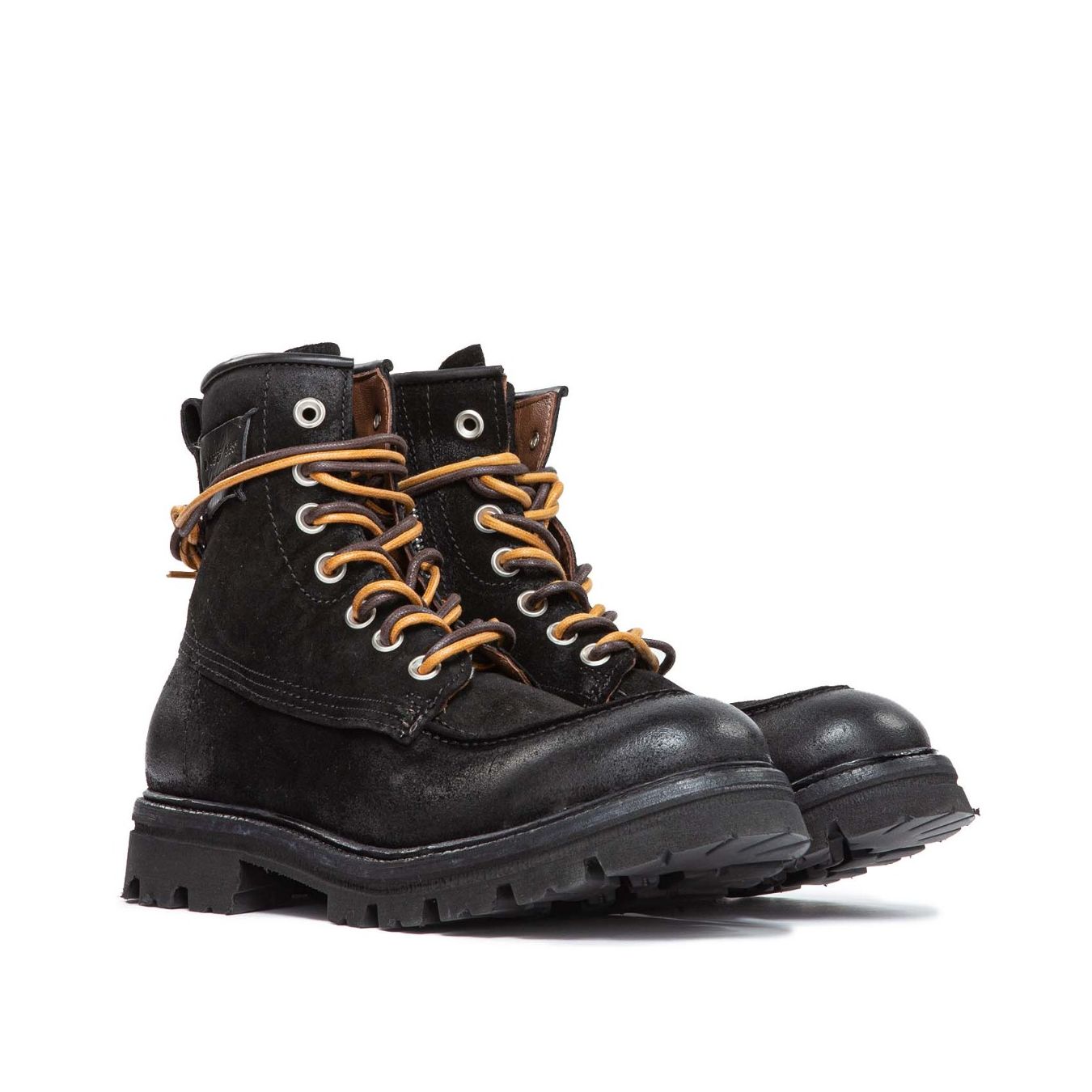 anfibi in pelle nera as98
