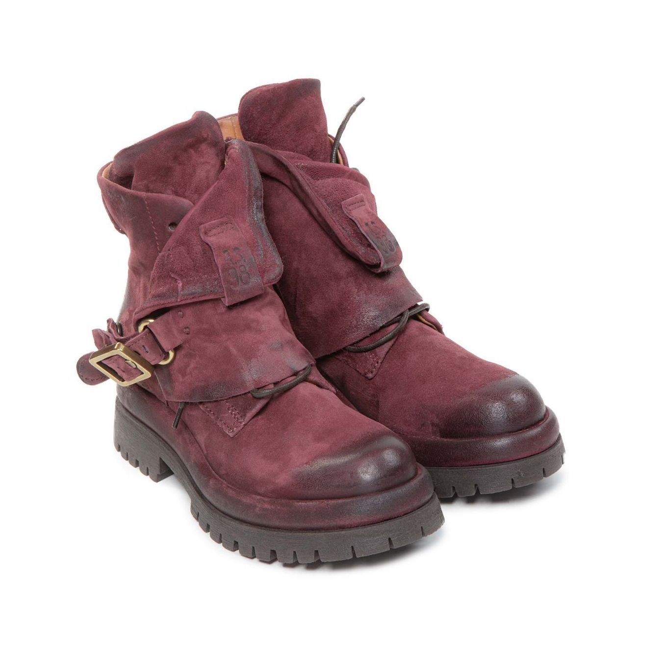 as98 biker DIBLA in pelle madera 