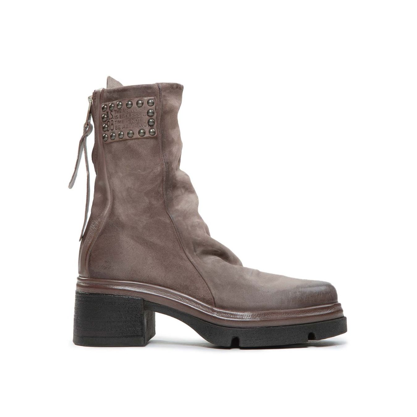 biker EASY in pelle grigio smoke