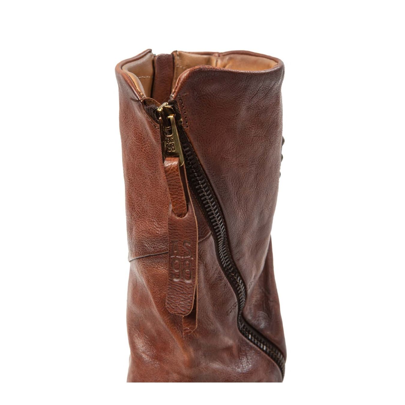 biker vestito in pelle calvados  cerniera trasversale
