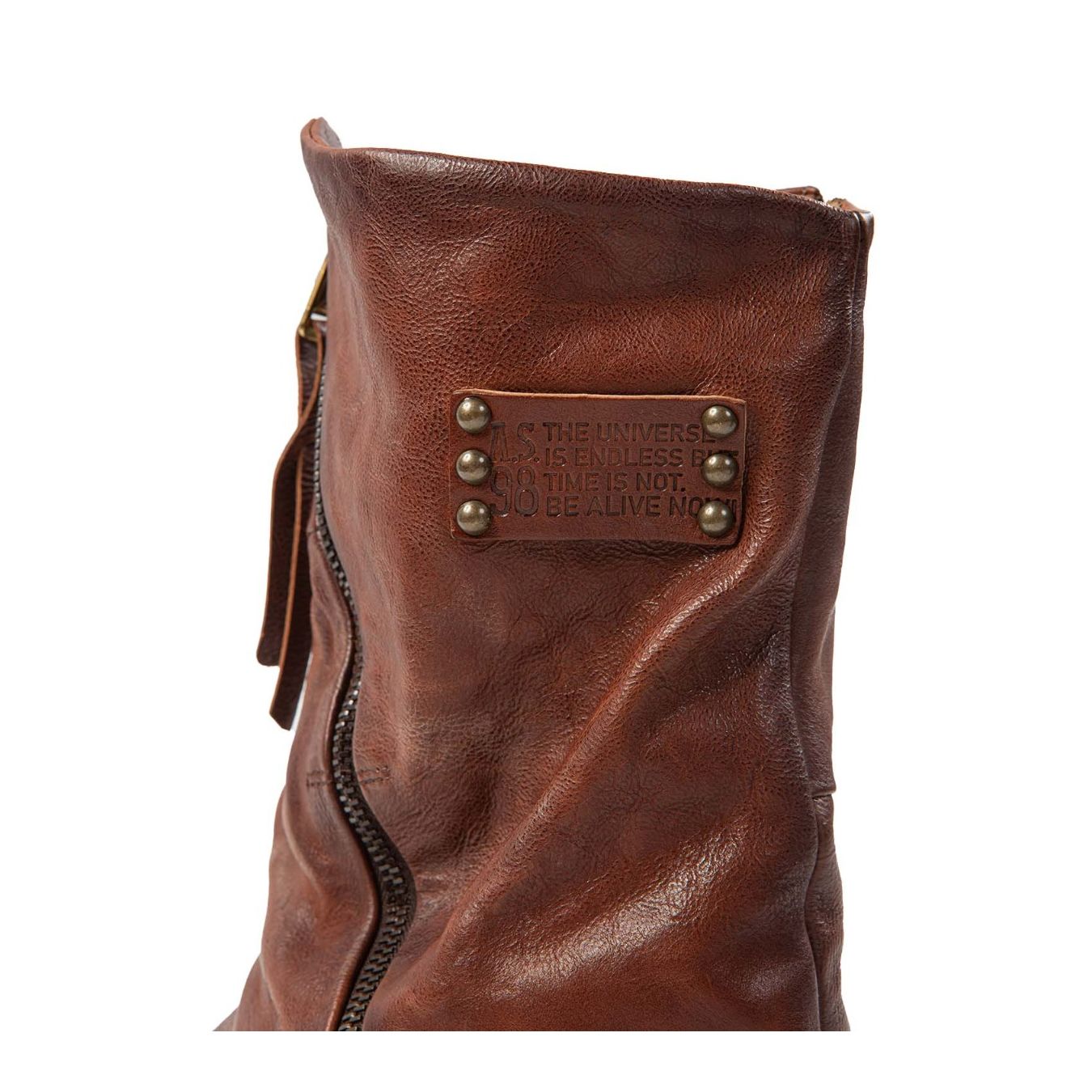 biker vestito in pelle calvados  logo