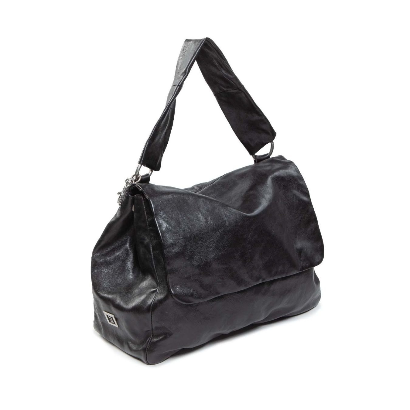 as98 cartella JESSYE in pelle nera lato