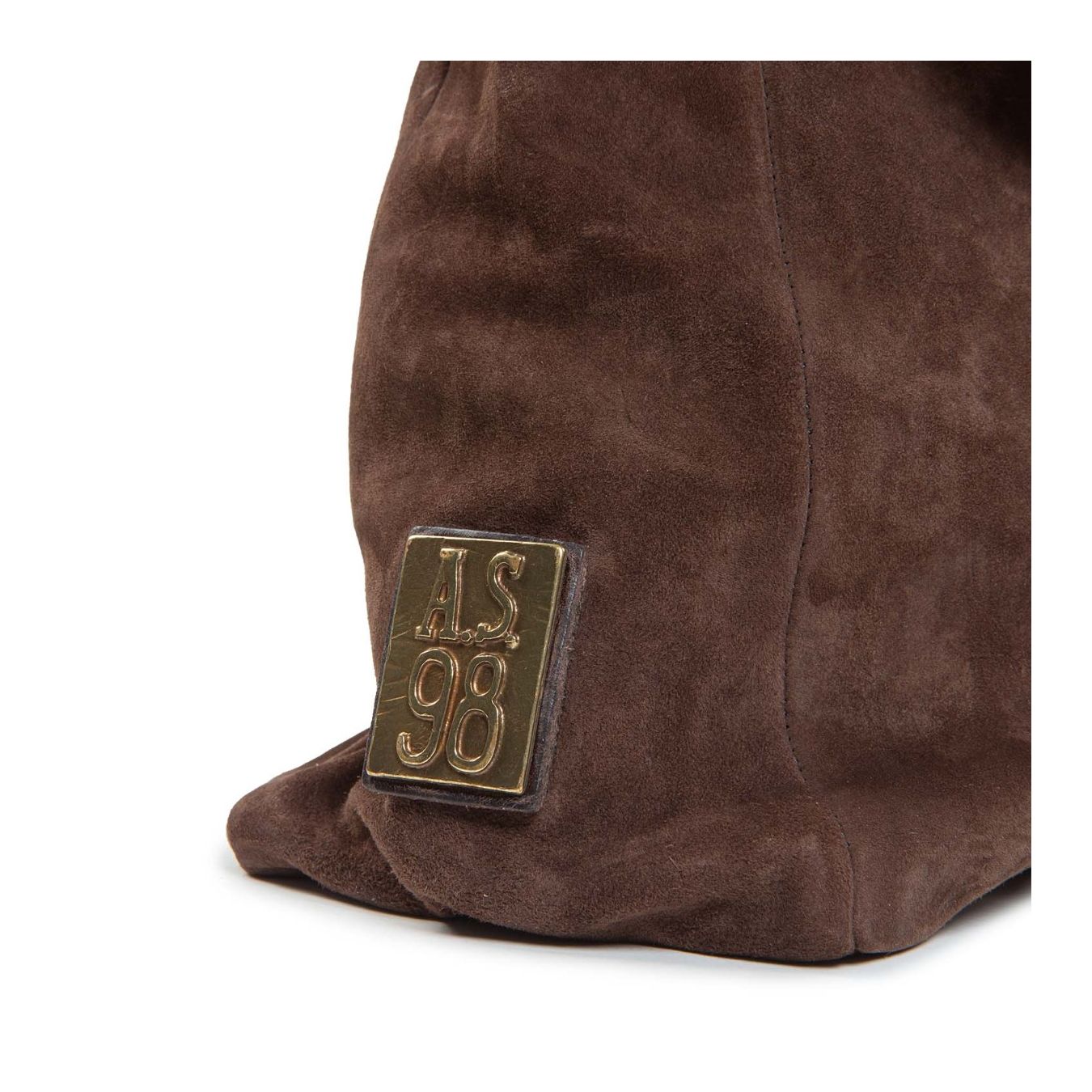 cartella SEBASTIAN in pelle ebano as98 logo