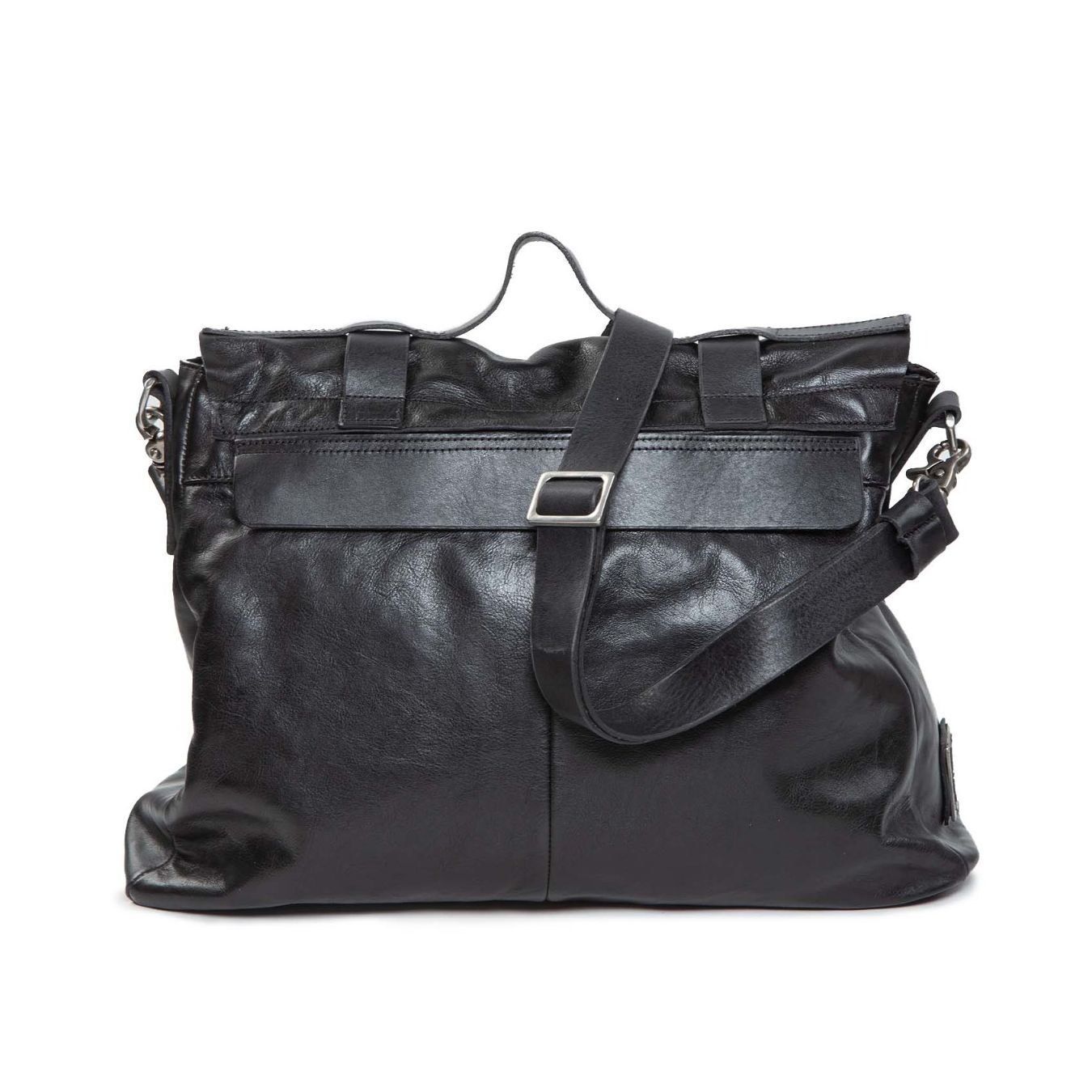 as98 cartella SEBASTIAN in pelle nera  dietro