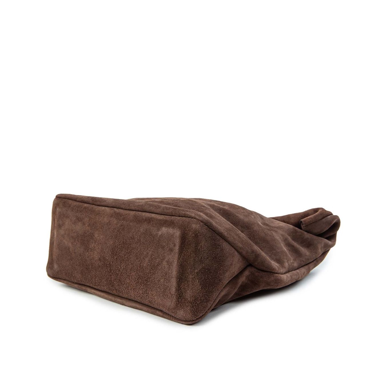 a.s.98 clutch in camoscio ebano sotto