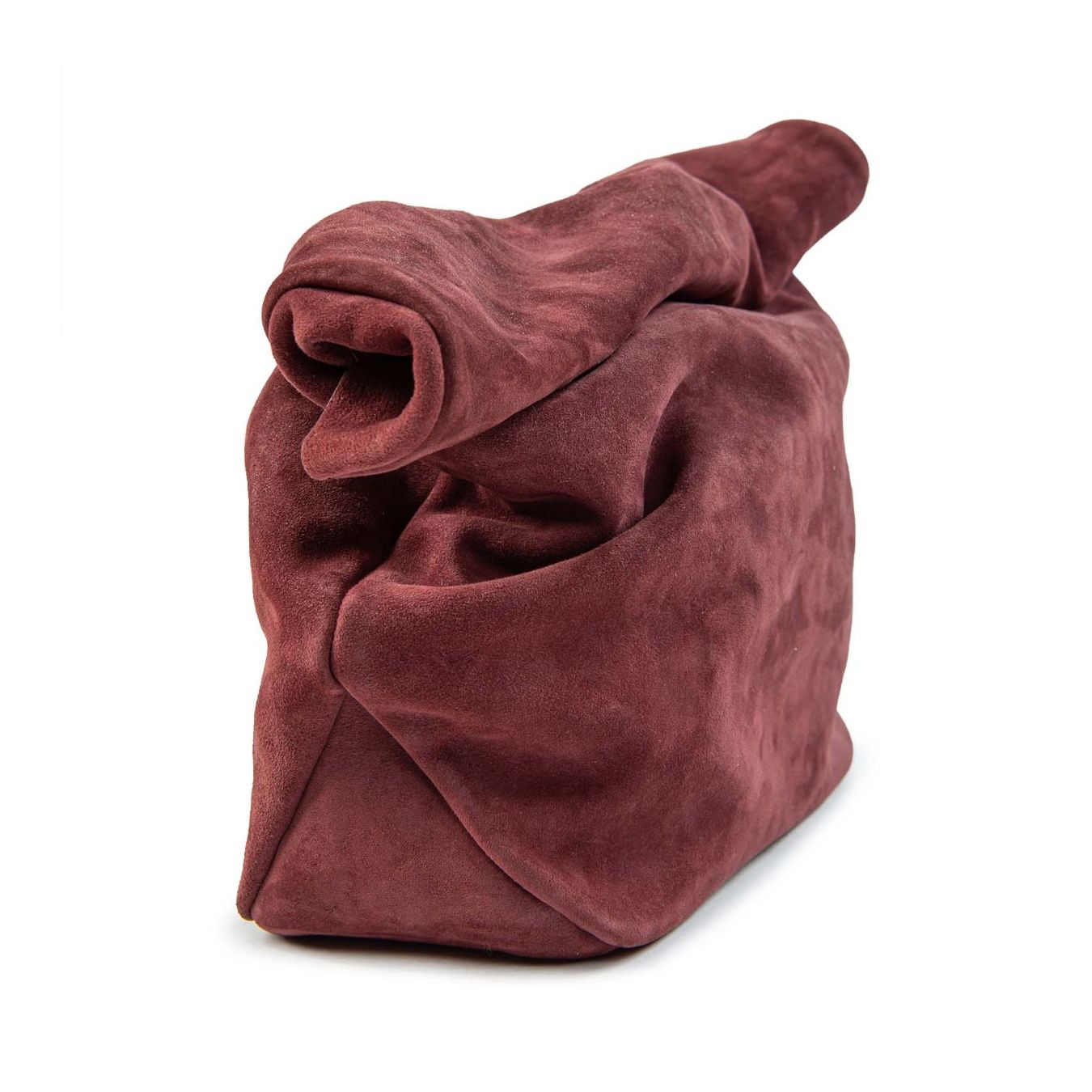 as98 clutch in camoscio madera lato