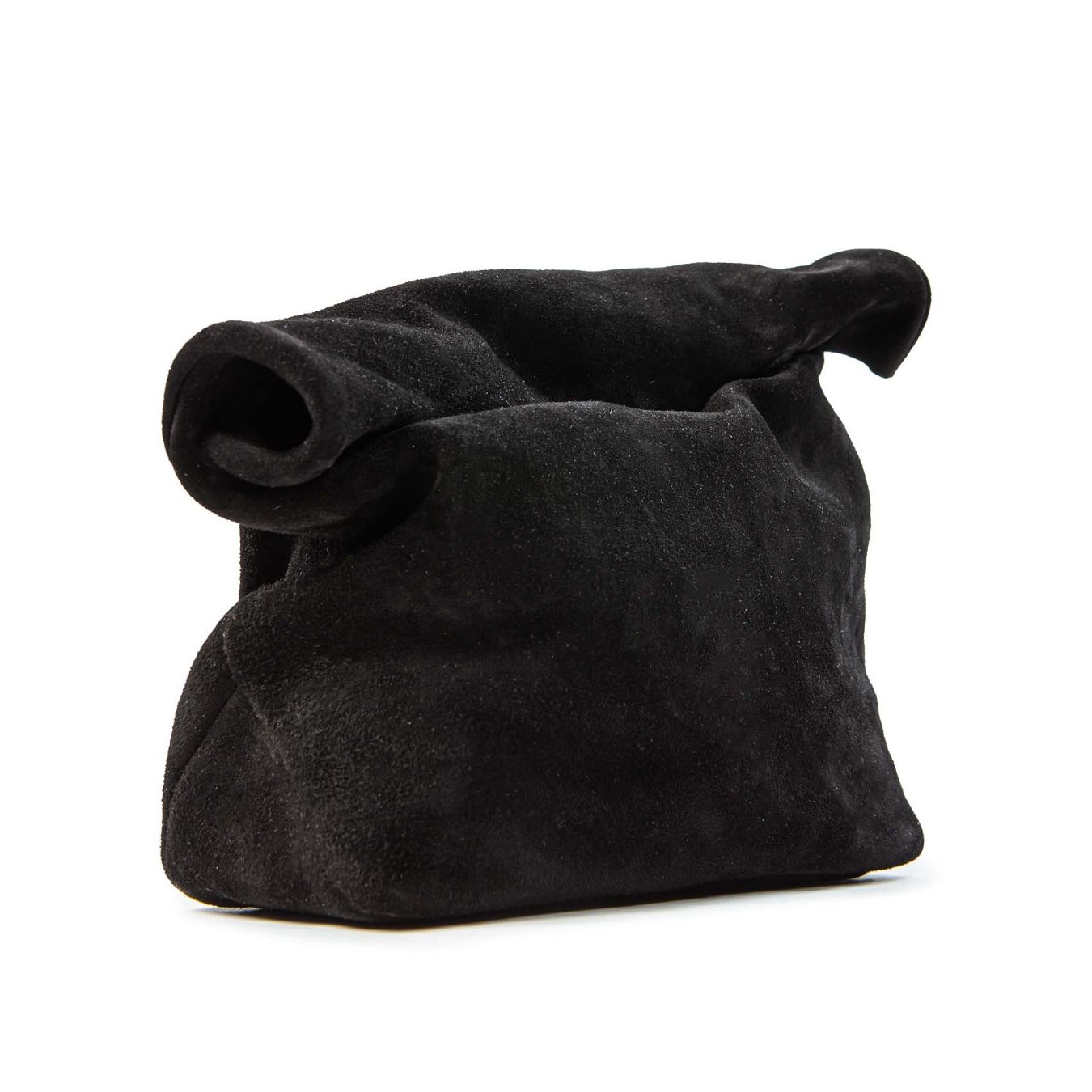 as98 clutch in camoscio nero borsa