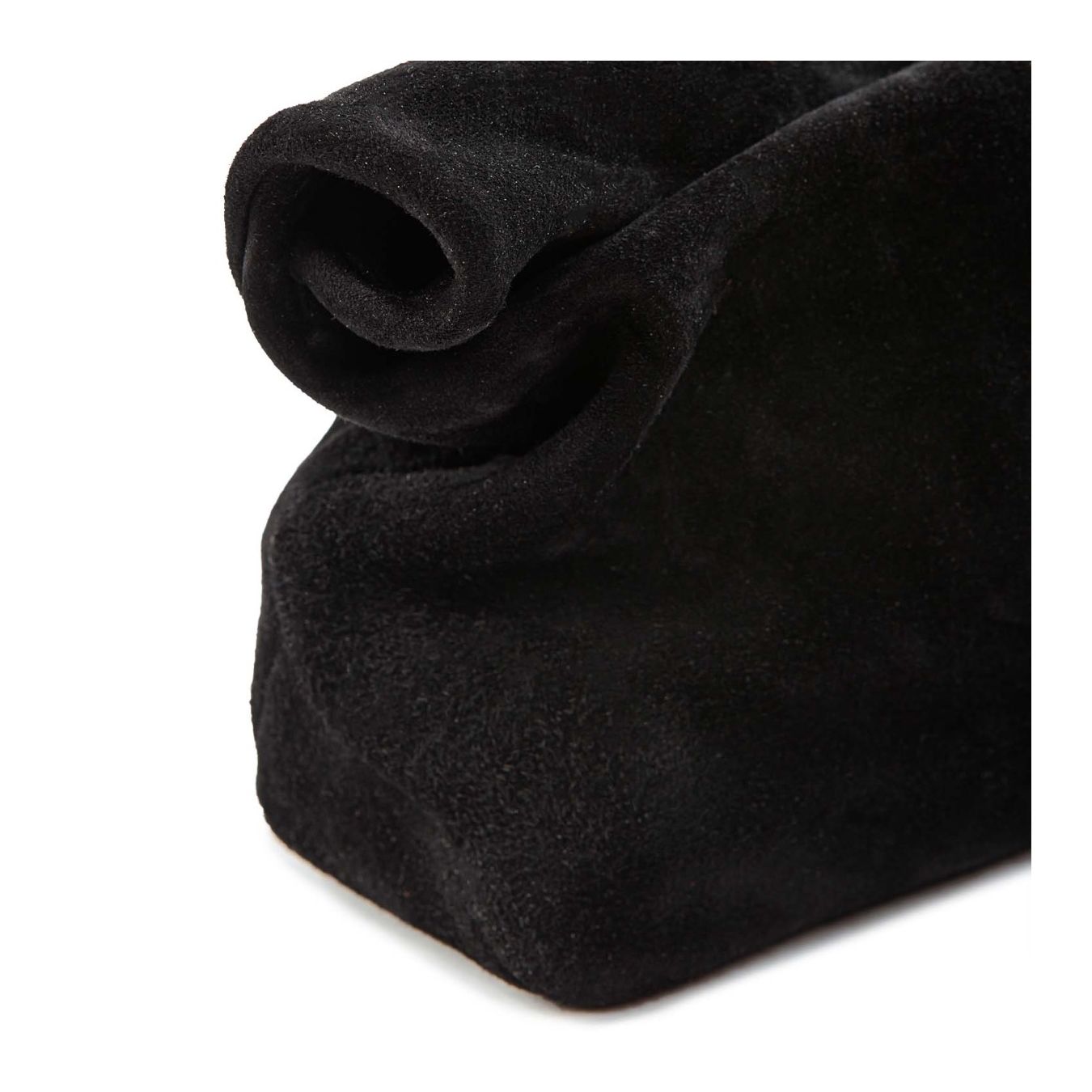as98 clutch in camoscio nero 