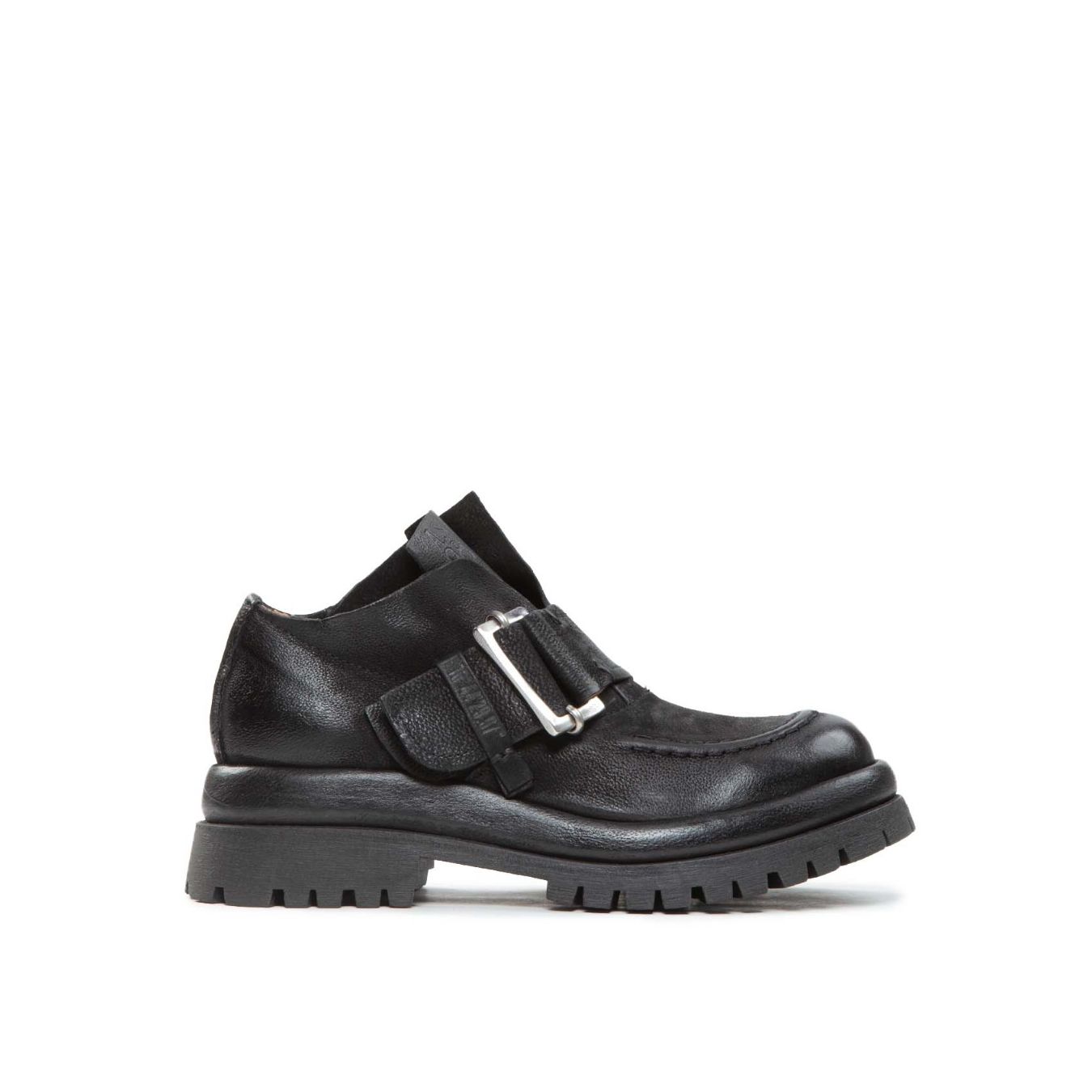 slipon DIBLA con fibbia in pelle nera 