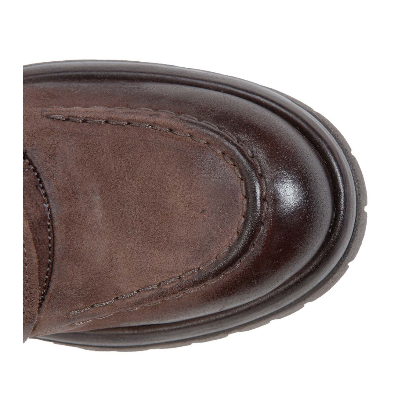 as98 slipon DIBLA in pelle ebano marrone