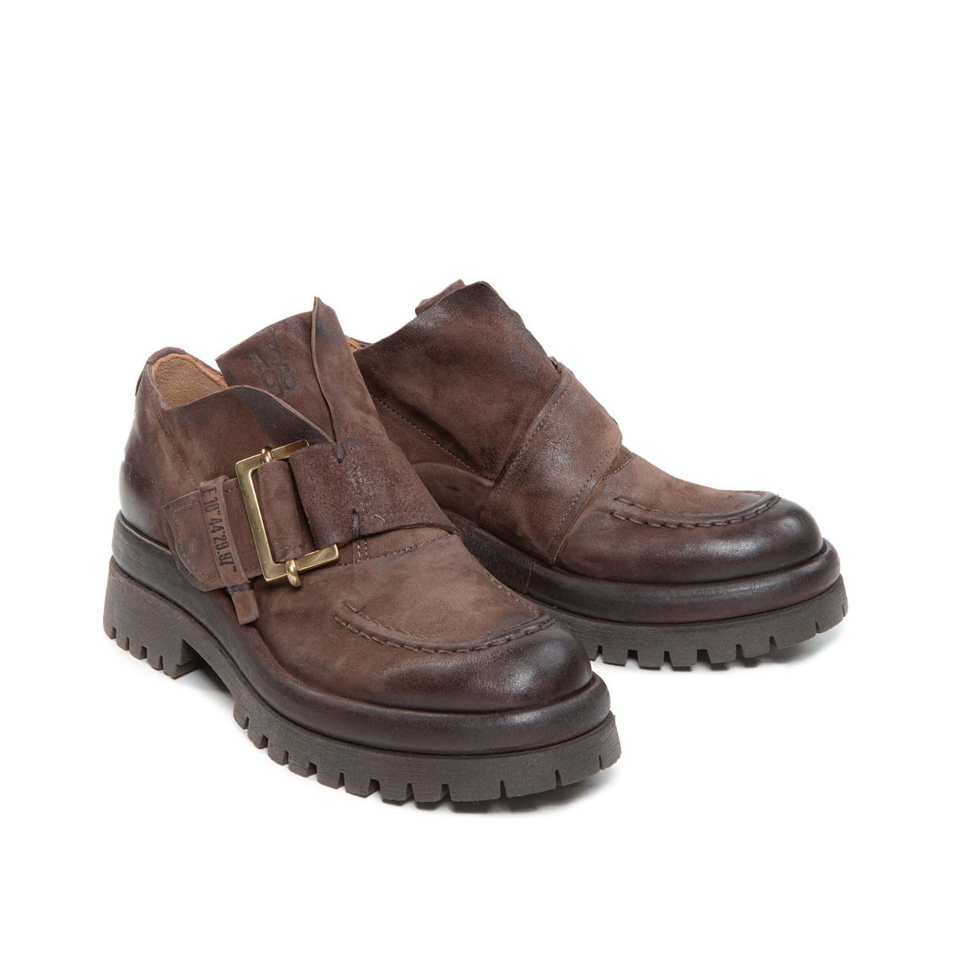as98 slipon DIBLA in pelle ebano