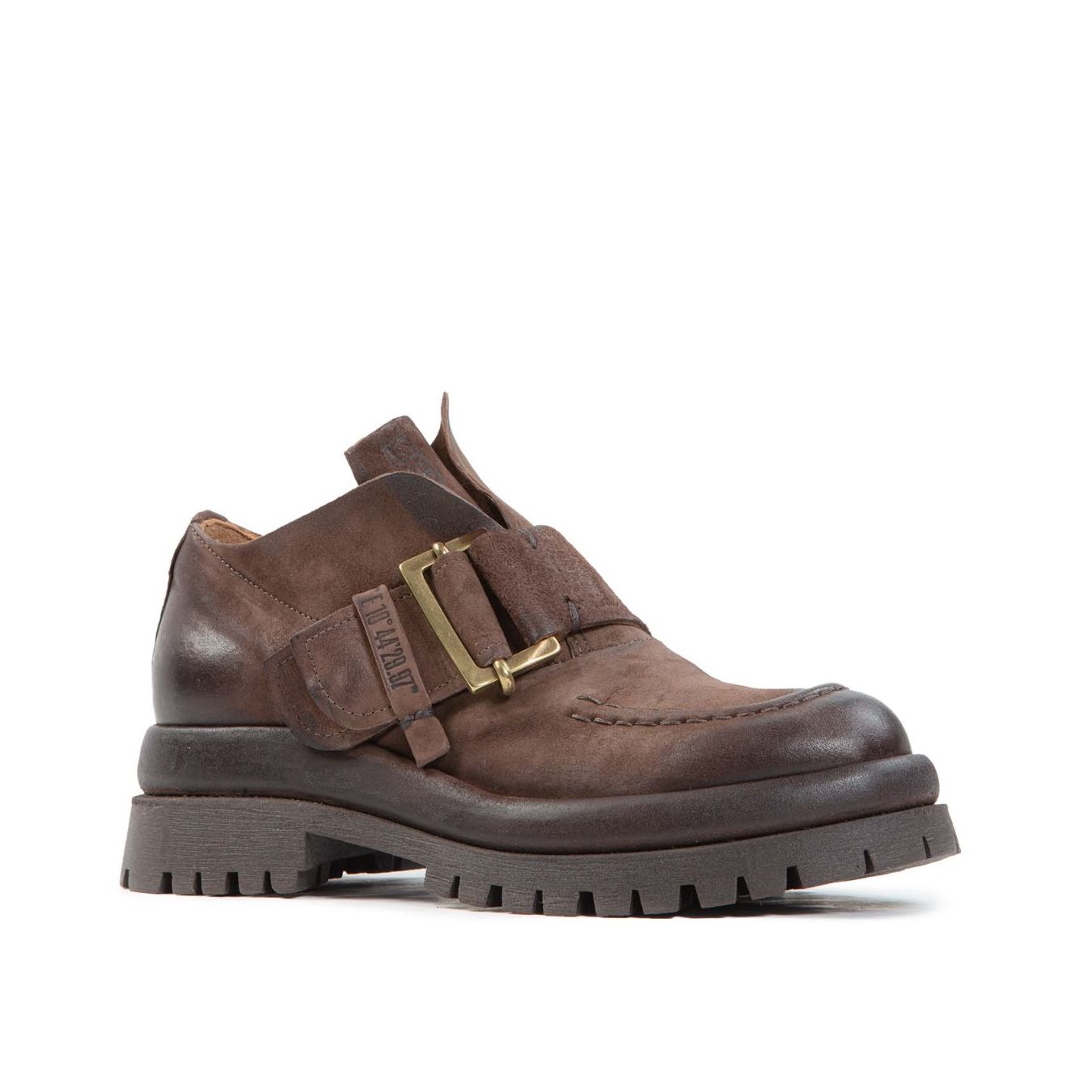 as98 slipon DIBLA in pelle ebano lato