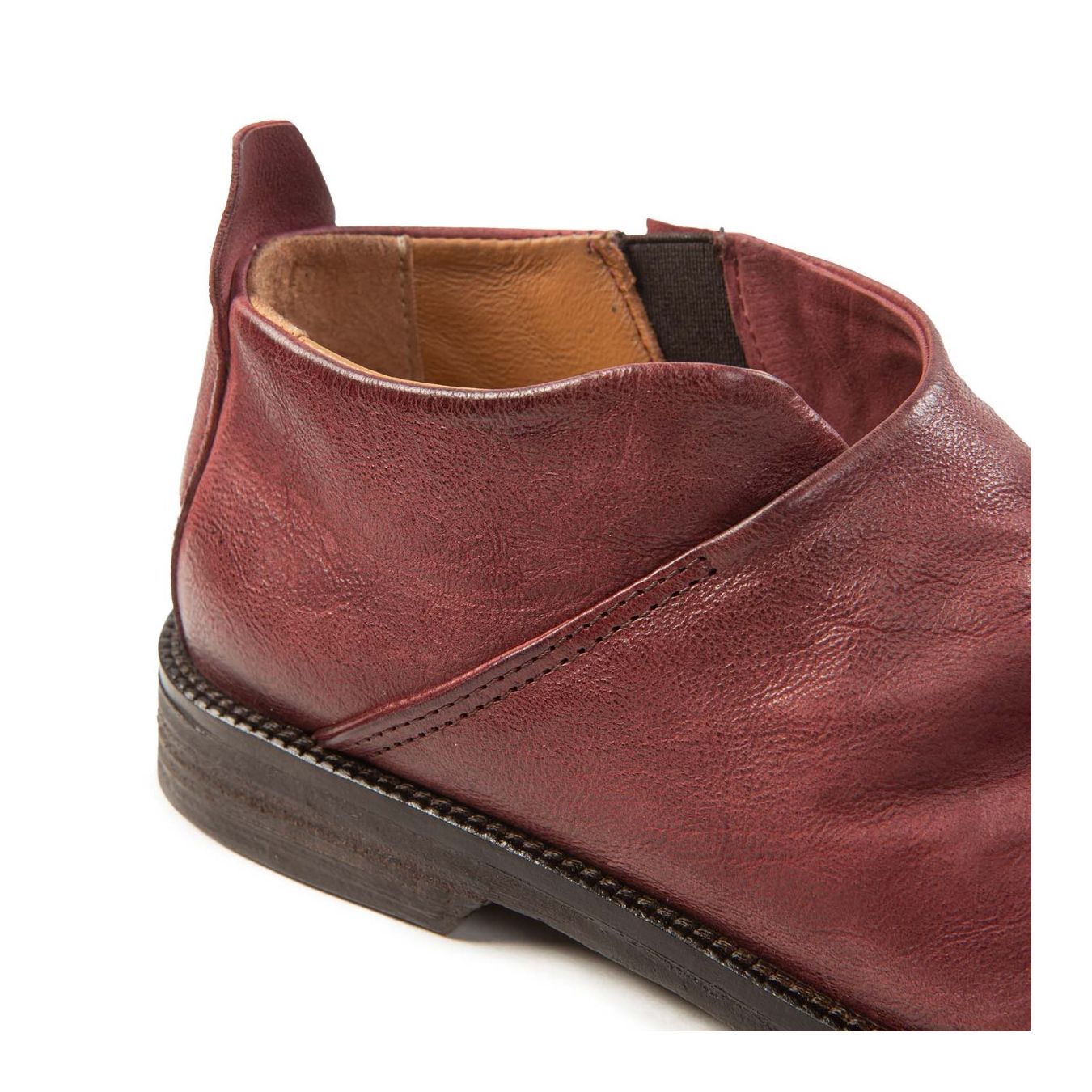 slipon in pelle madera  pelle spazzolata